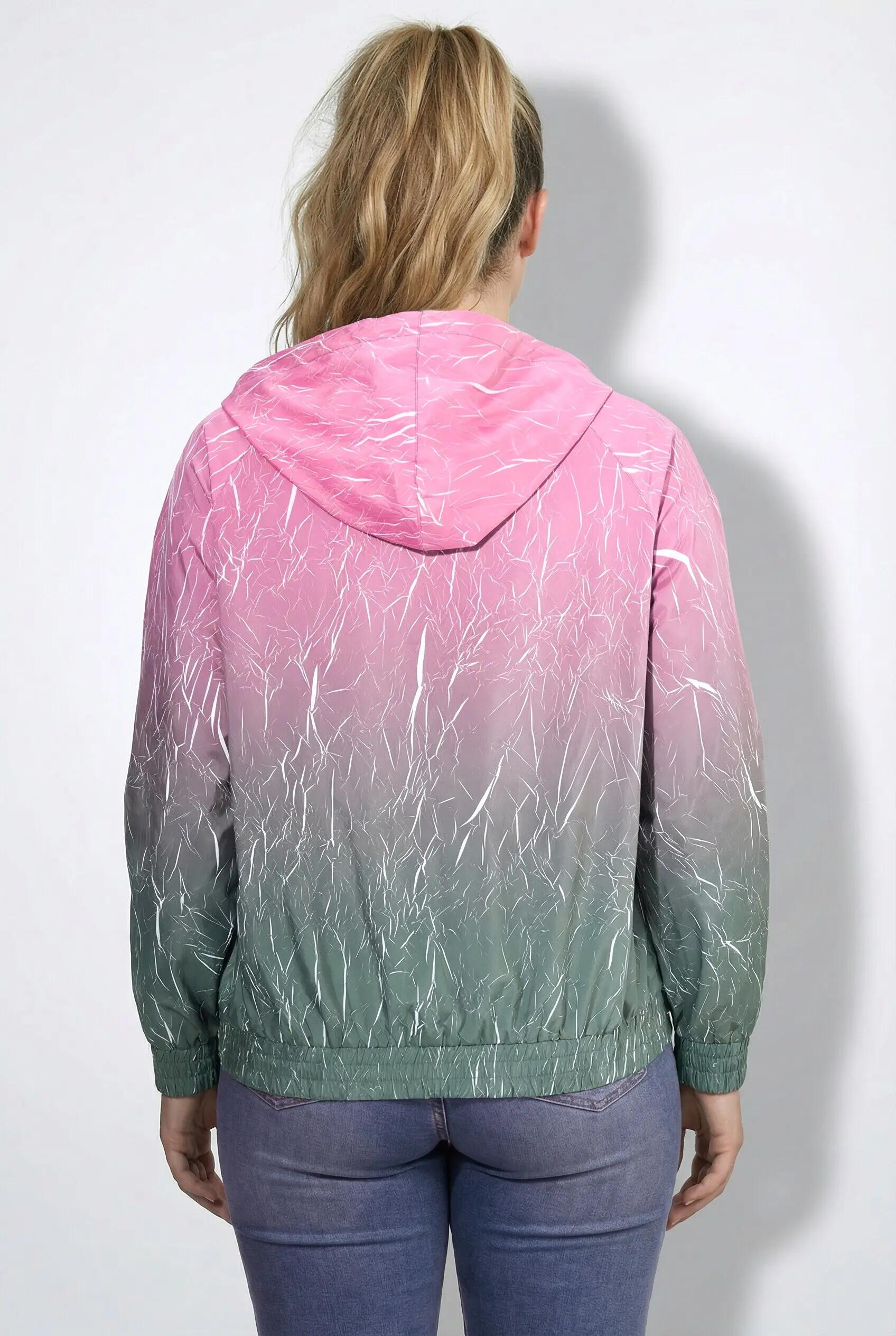 Damen Funktionsjacke Farbverlauf Kapuze wasserabweisend 8/13