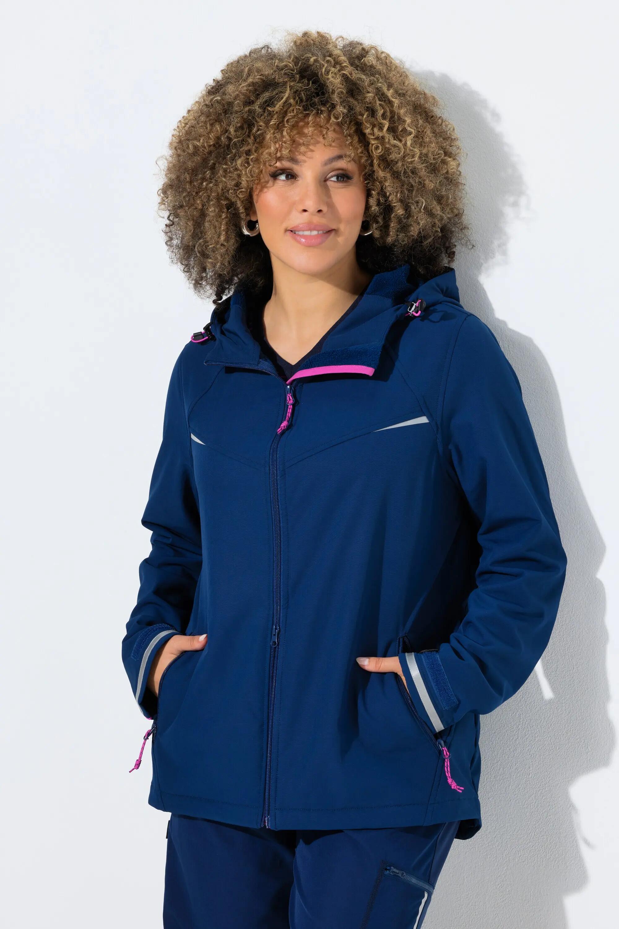 Femme Veste technique Softshell à capuche matière déperlante 12/13