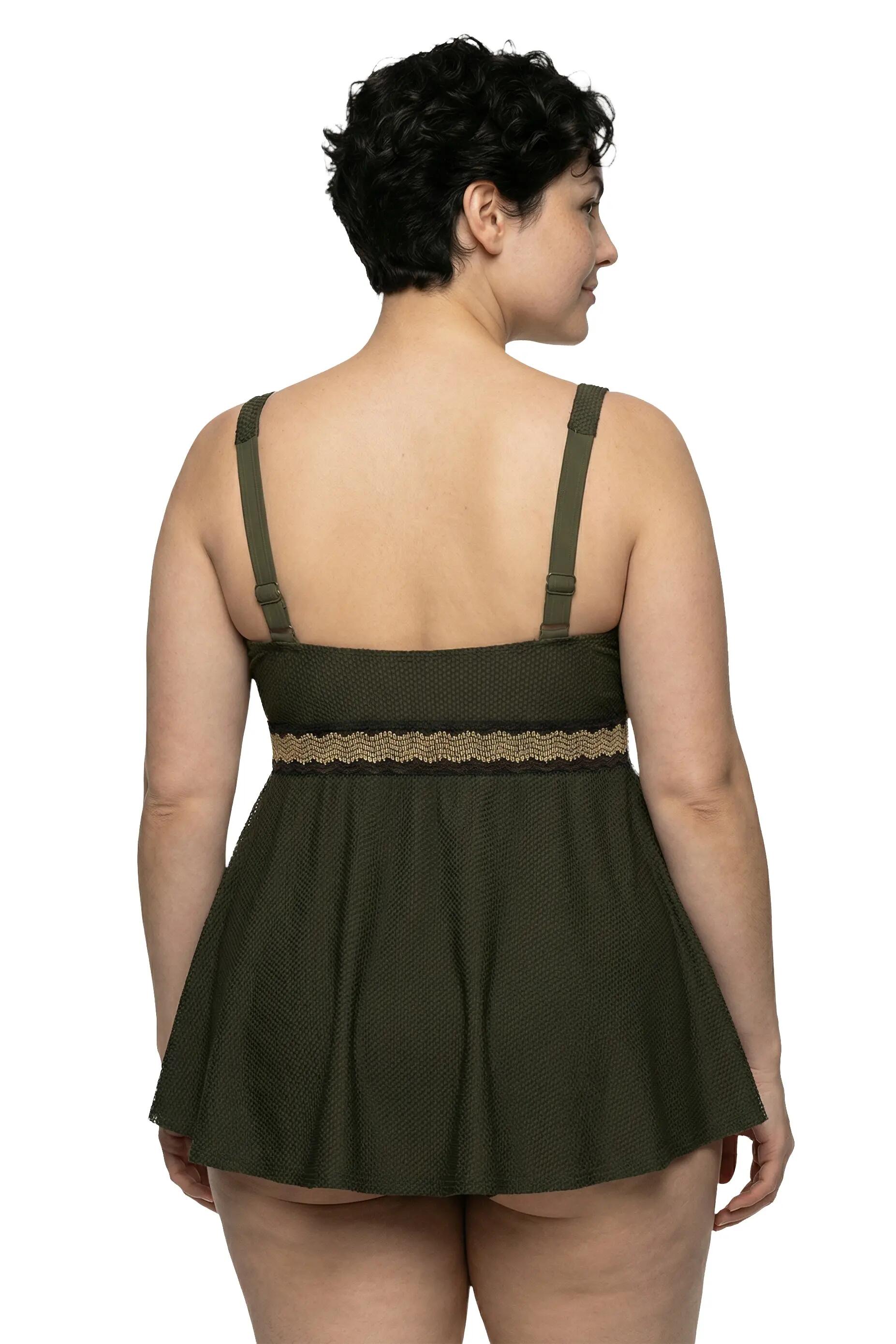 Damen Tankini Zierband Softcups Träger verstellbar recycelt 3/13