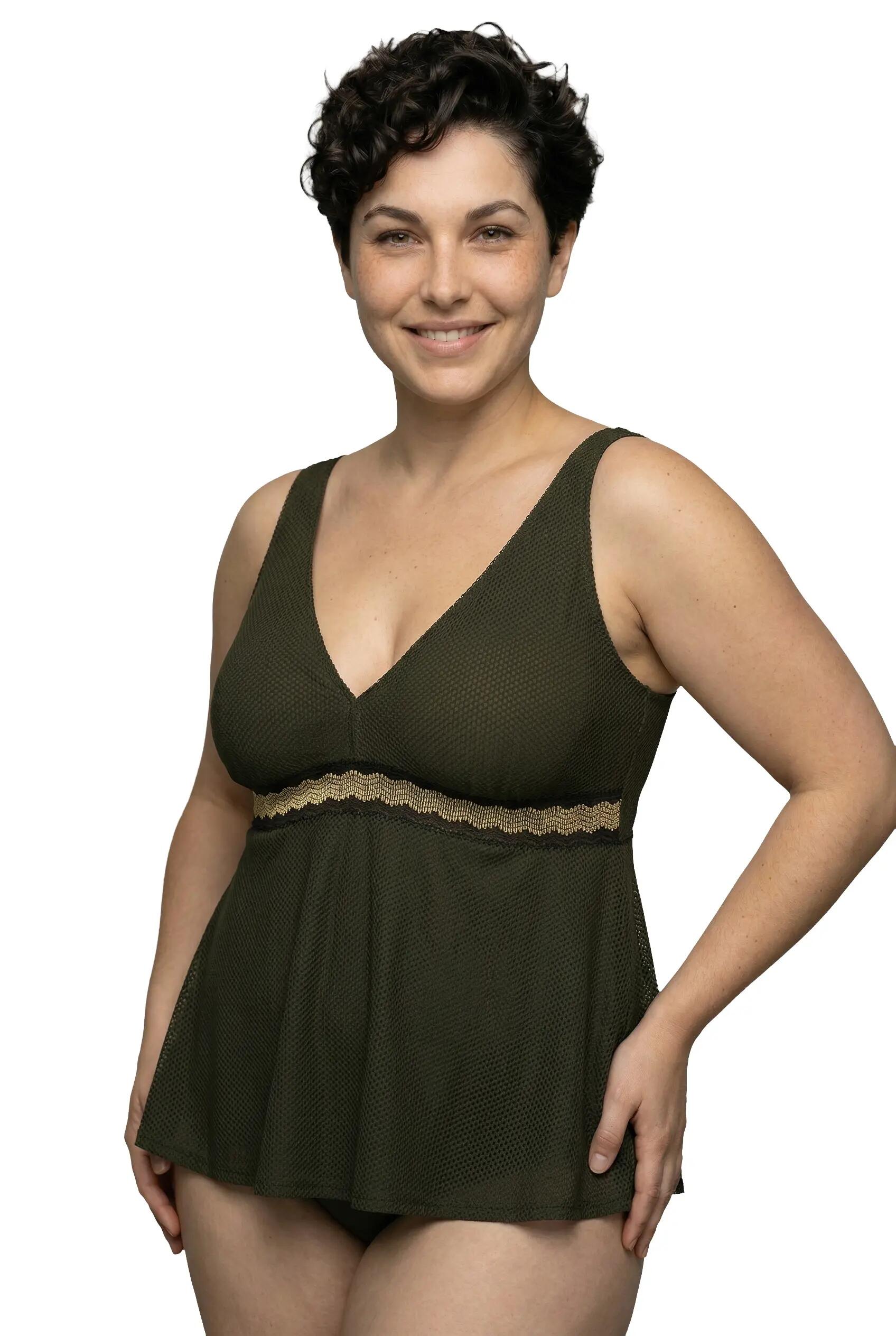 Damen Tankini Zierband Softcups Träger verstellbar recycelt 2/13