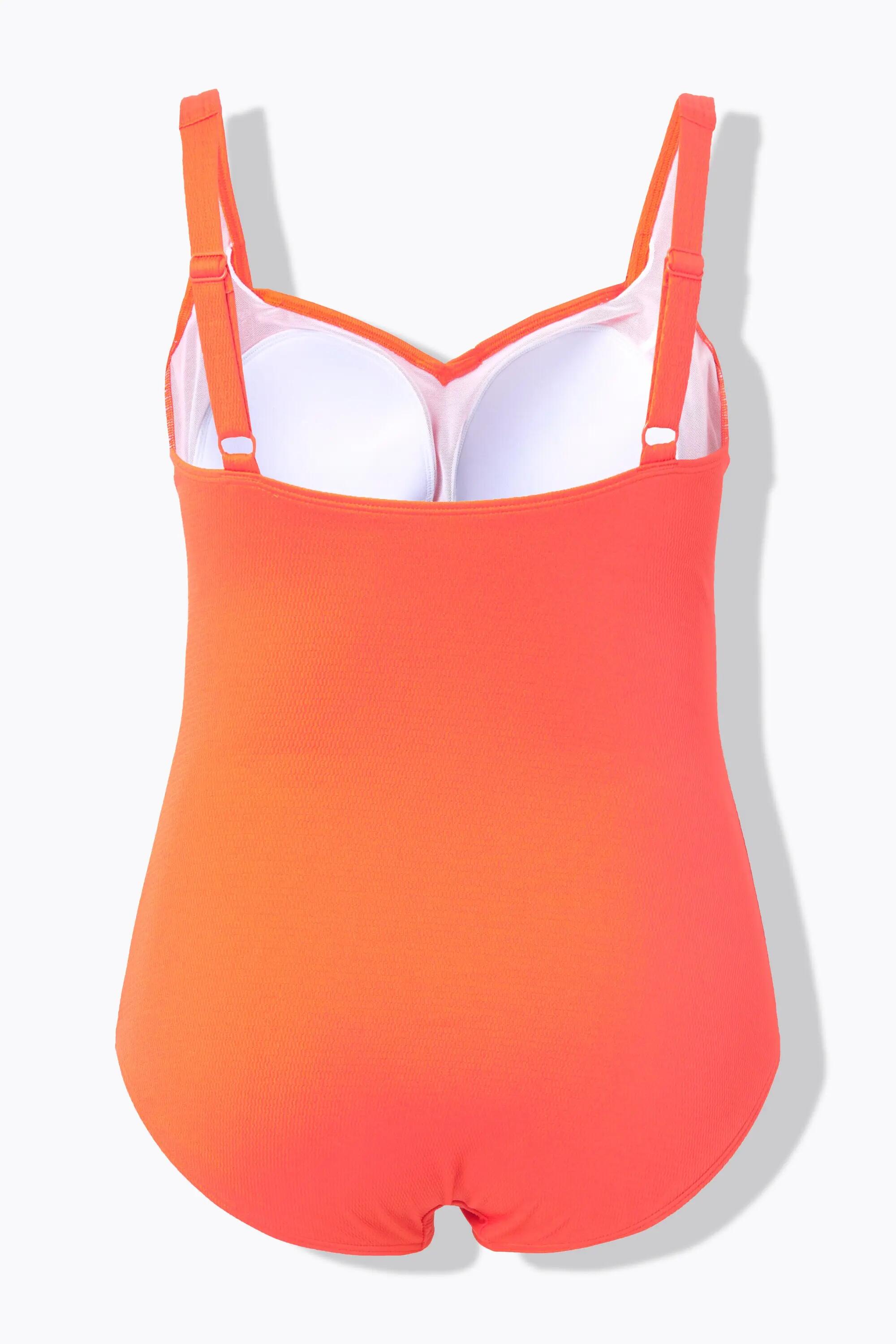 Damen Badeanzug Drapierung feine Struktur Softcups 2/8