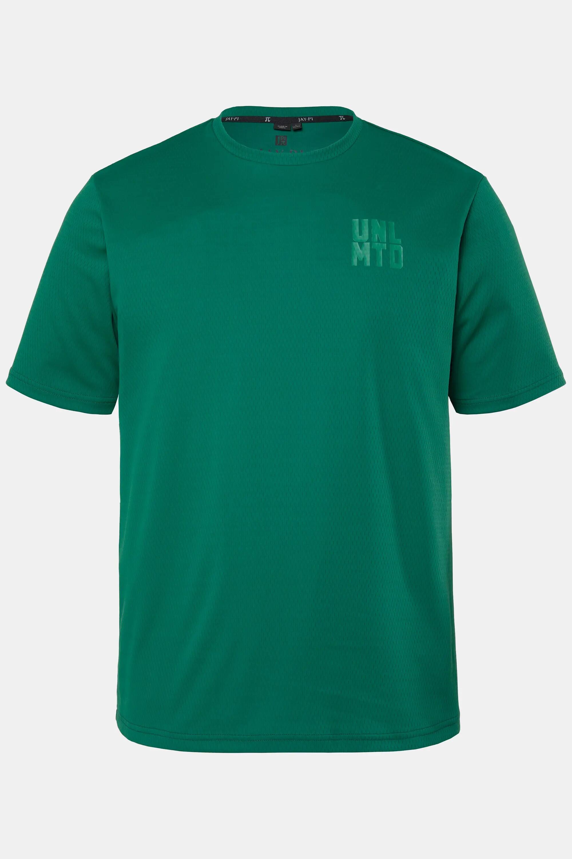 Hommes T-shirt à manches courtes imprimé poitrine et mesh texturé 6/7