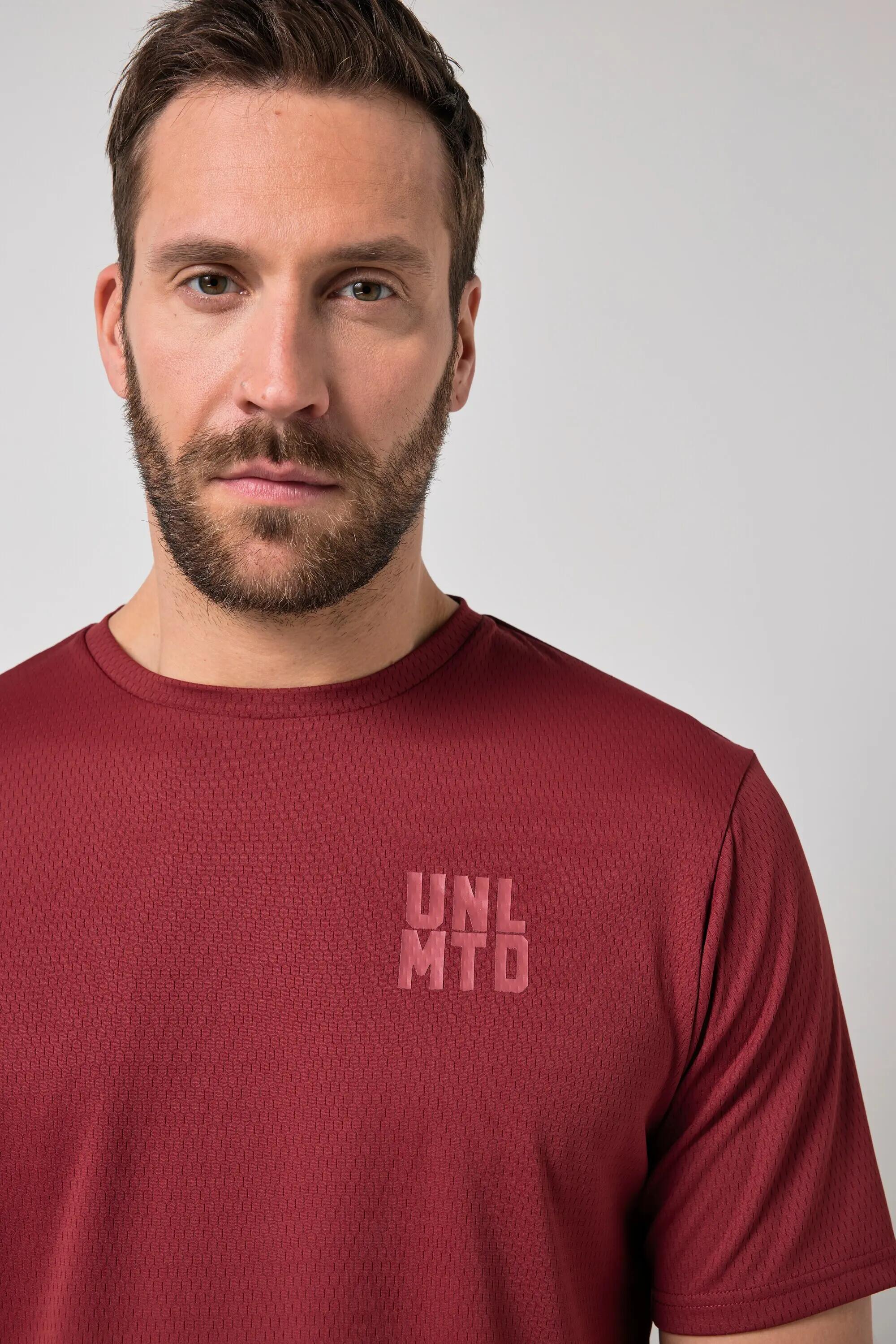 Heren T-shirt fitness korte mouw mesh structuur borstprint tot 7XL 7/9
