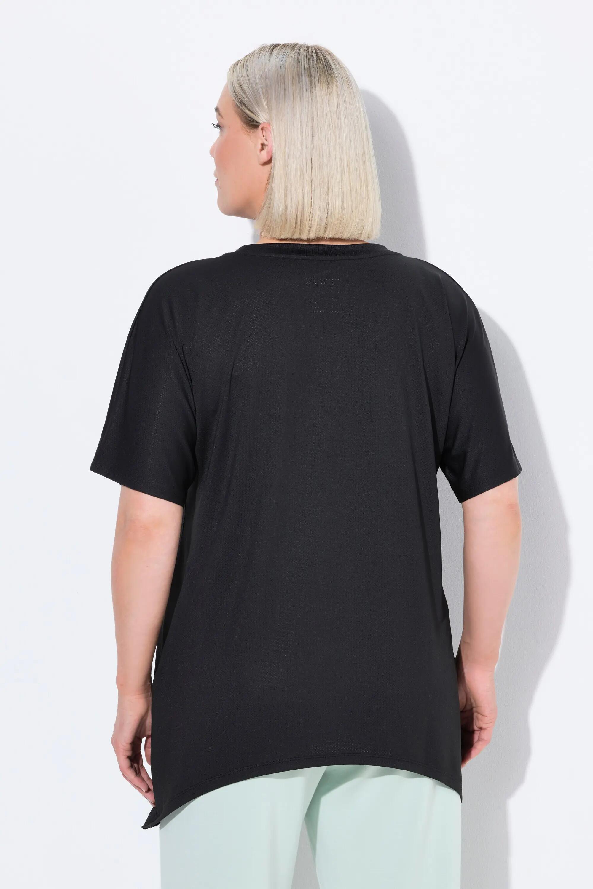 Dames Functioneel shirt puntzoom ronde hals halflange vleermuismouwen 8/13