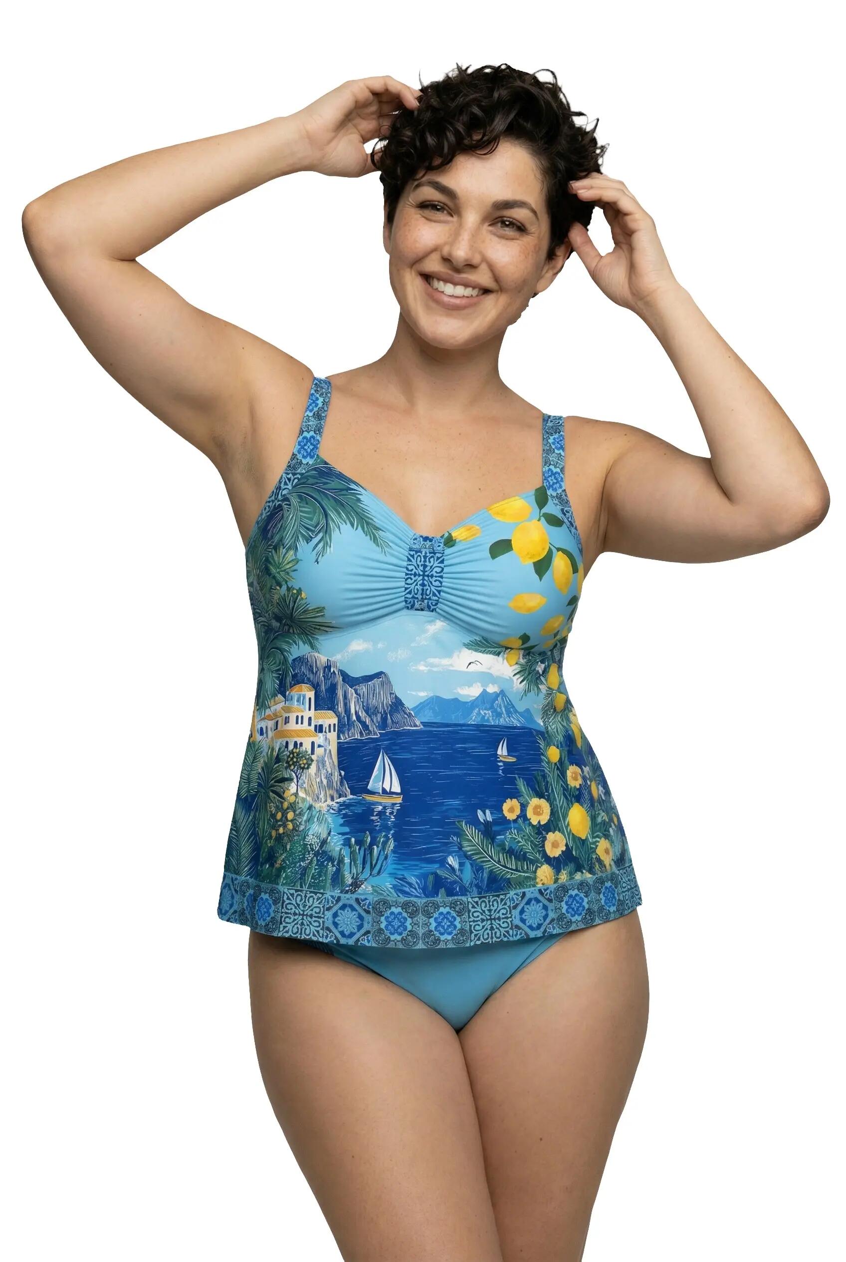 Damen Tankini Holiday Softcups Träger verstellbar 4/13