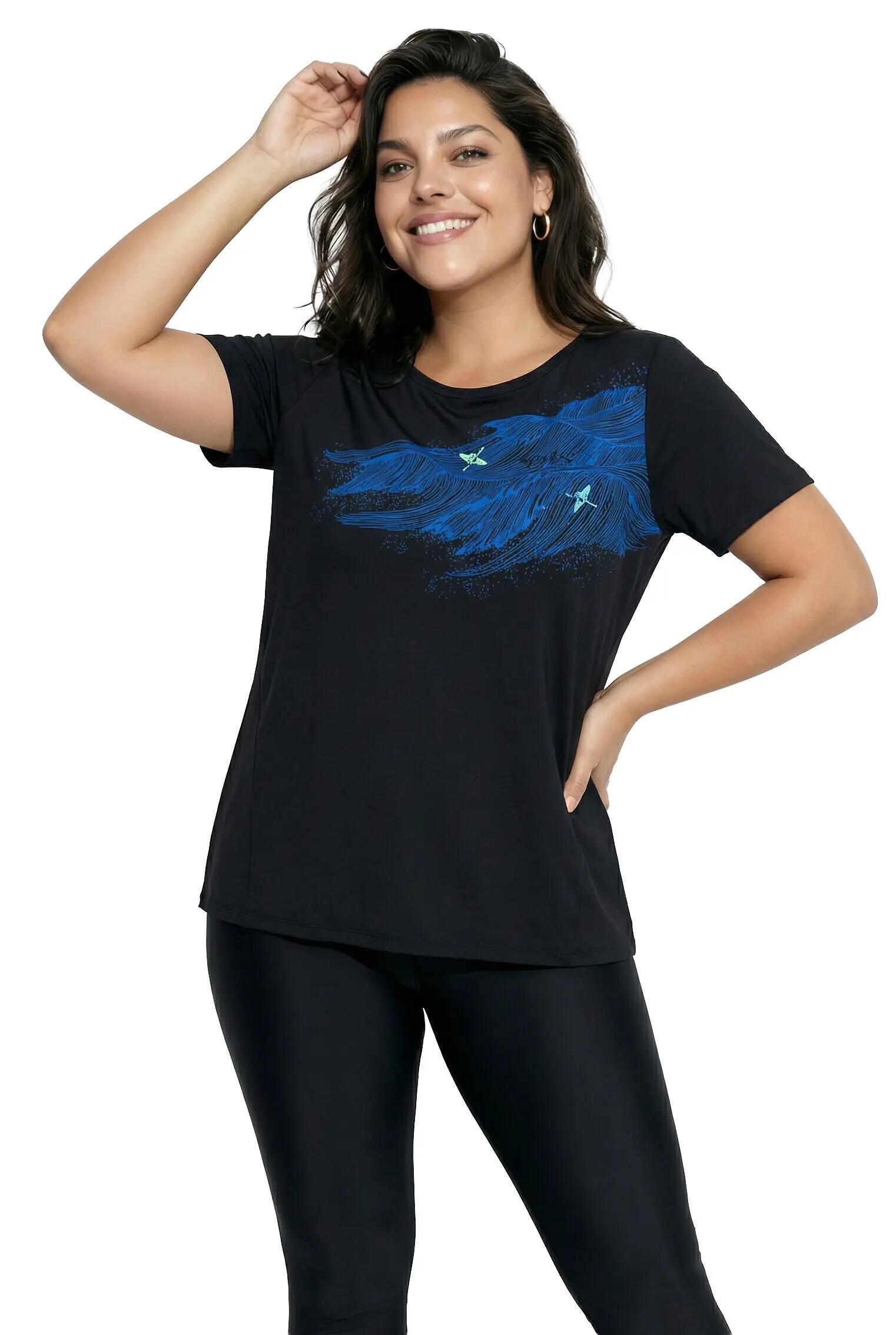 Femme T-shirt technique ondulations et manches courtes 2/13