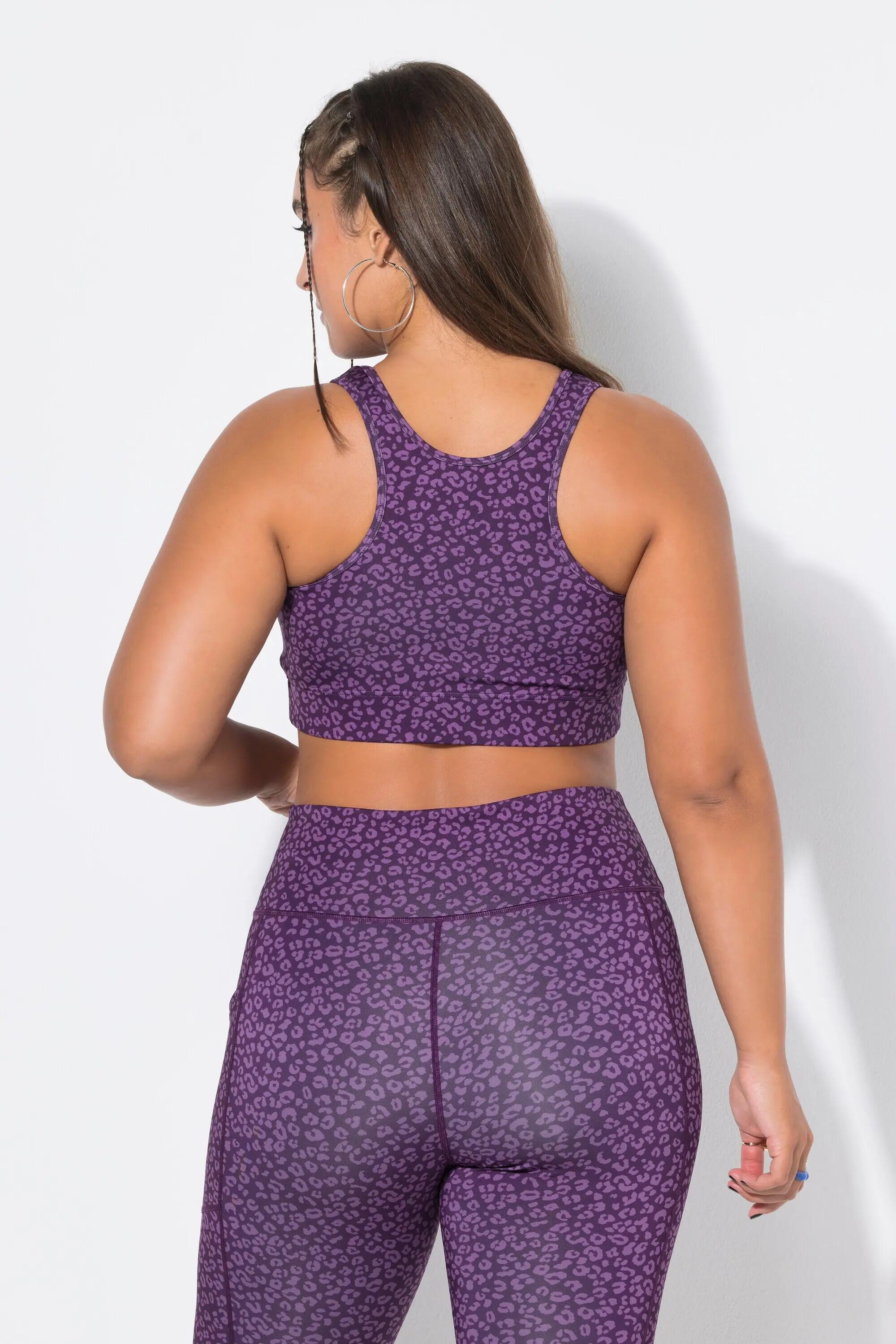 Dames Sportbustier color luipaardprint mesh-voering 6/9