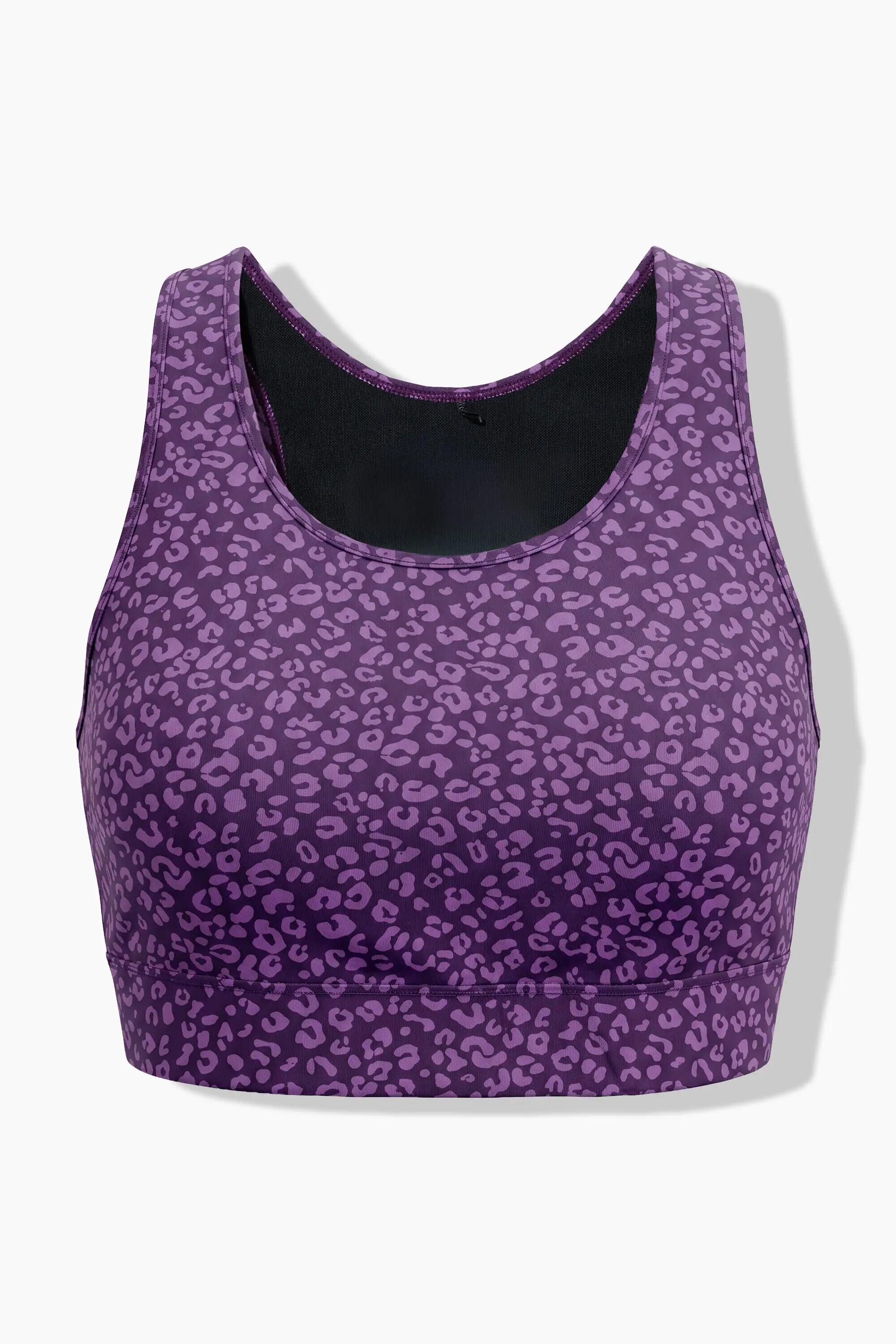 Dames Sportbustier color luipaardprint mesh-voering 9/9