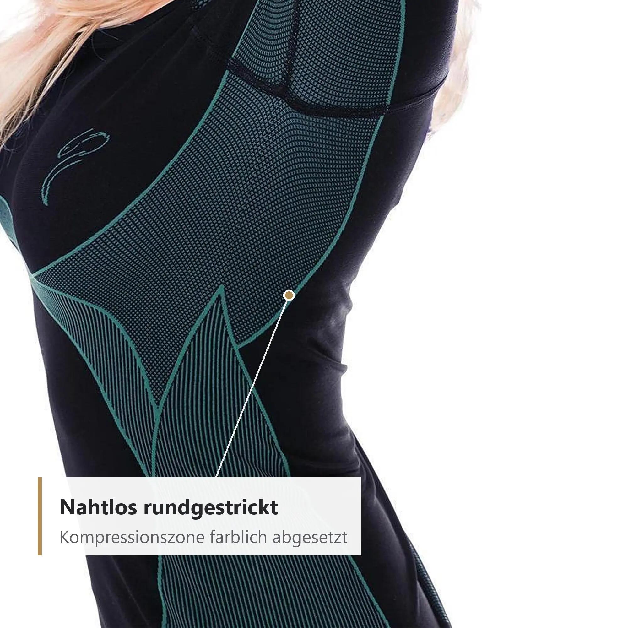 Damen Skiunterwäsche Set Seamless Funktionsshirt und lange Hose atmungsaktiv 5/11