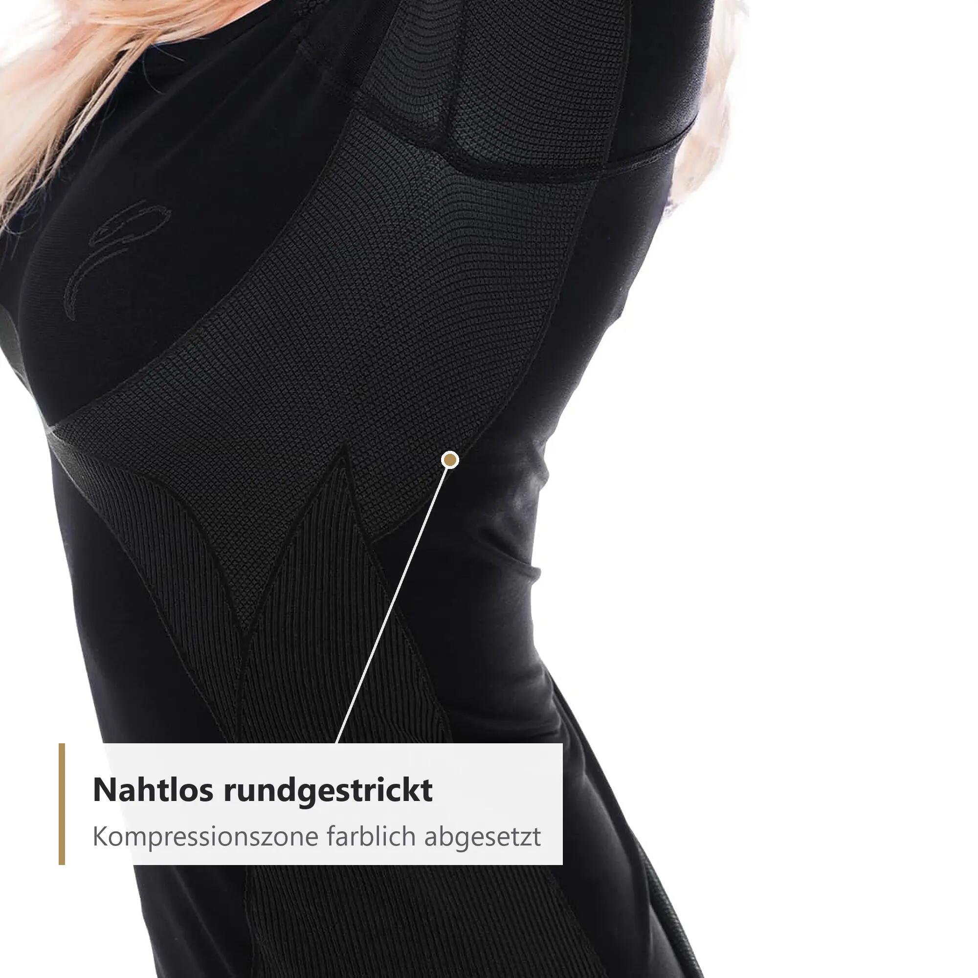 Damen Skiunterwäsche Set Seamless Funktionsshirt und lange Hose atmungsaktiv 5/11