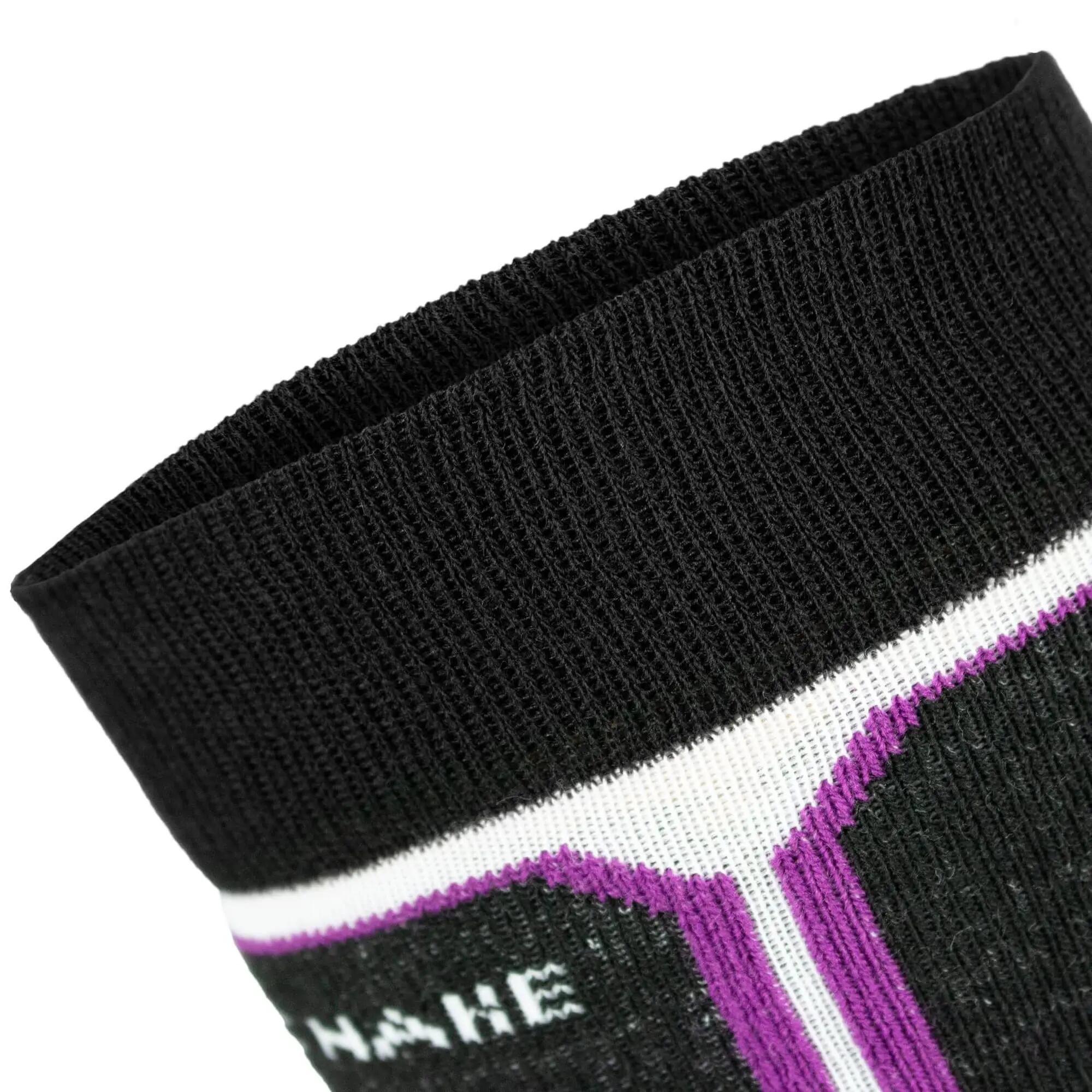 Damen Herren Skisocken Wintersocken Kniestrümpfe warm gepolstert Wollmix 1 Paar 4/7