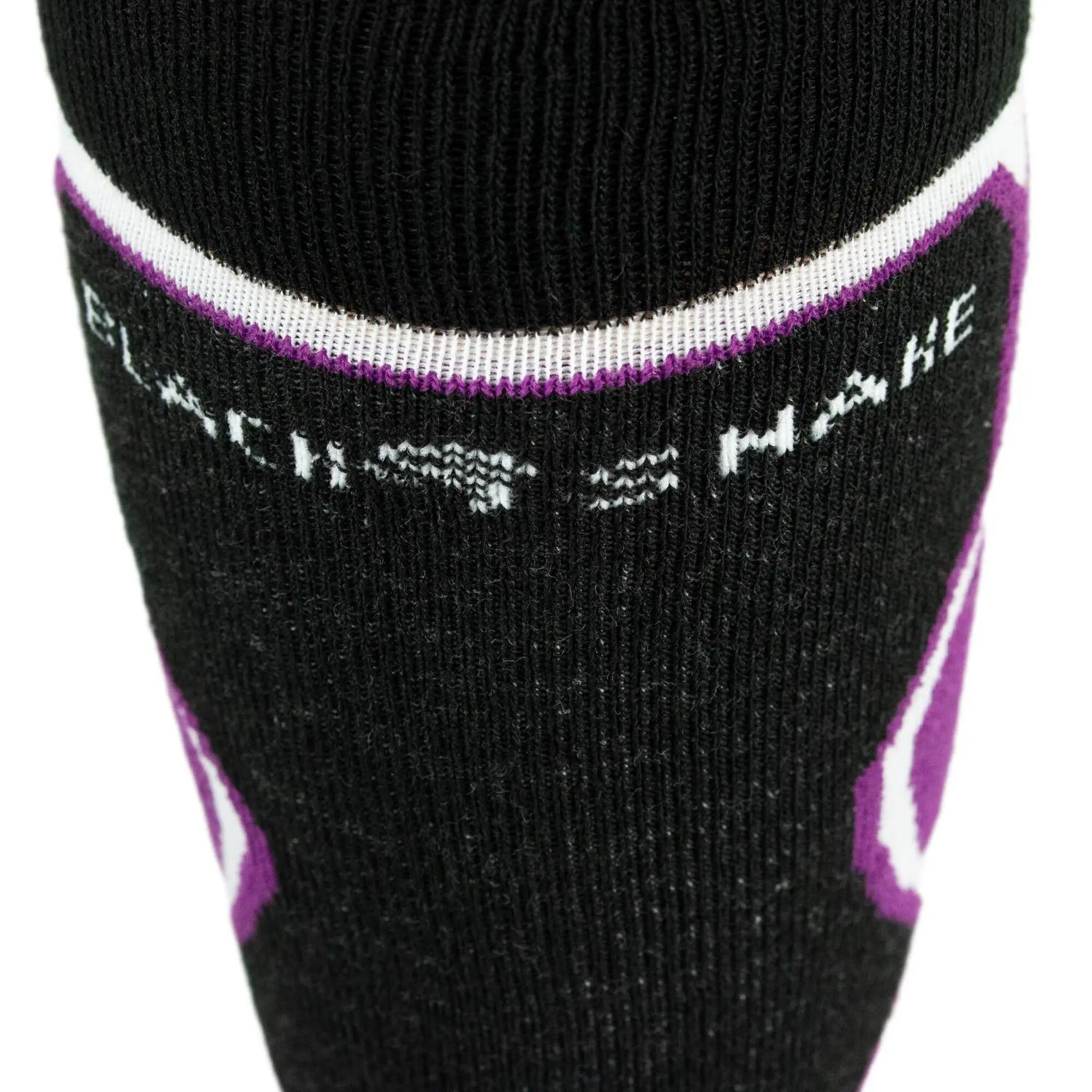 Damen Herren Skisocken Wintersocken Kniestrümpfe warm gepolstert Wollmix 1 Paar 3/7