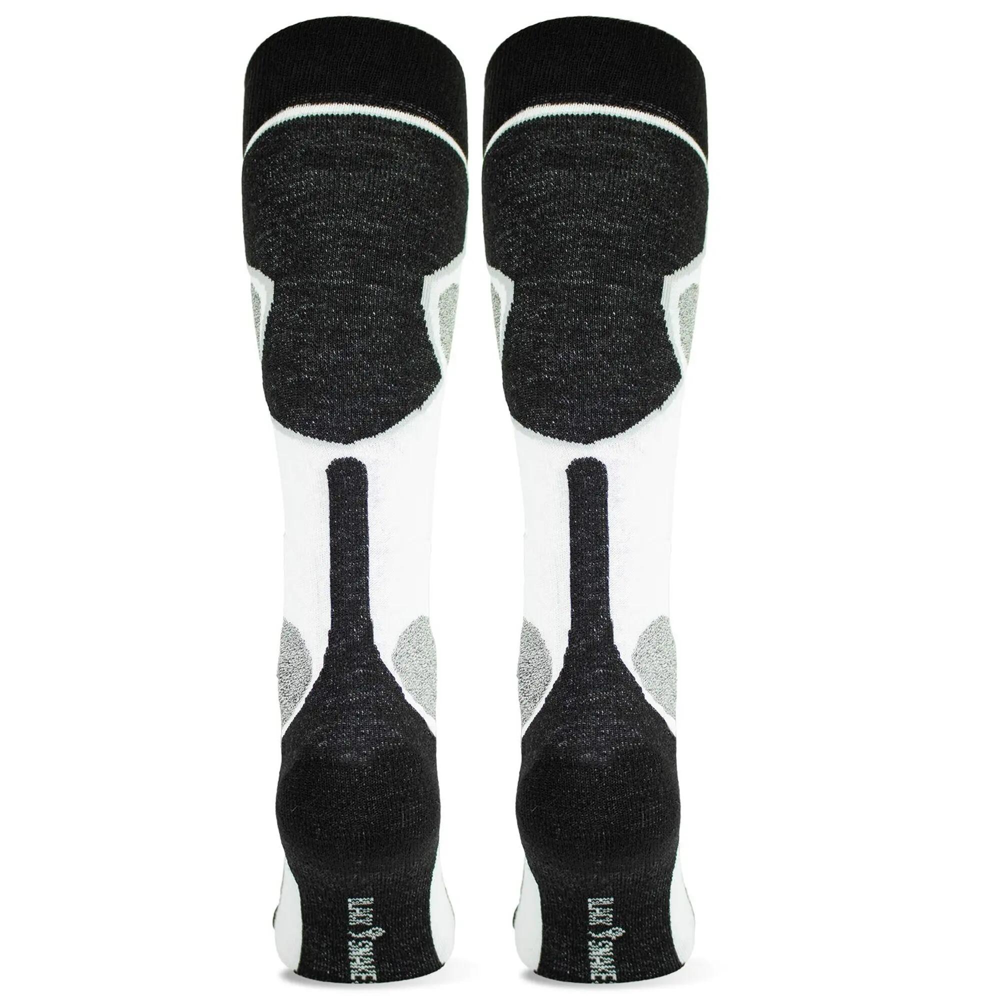 Damen Herren Skisocken Wintersocken Kniestrümpfe warm gepolstert Wollmix 1 Paar 2/9