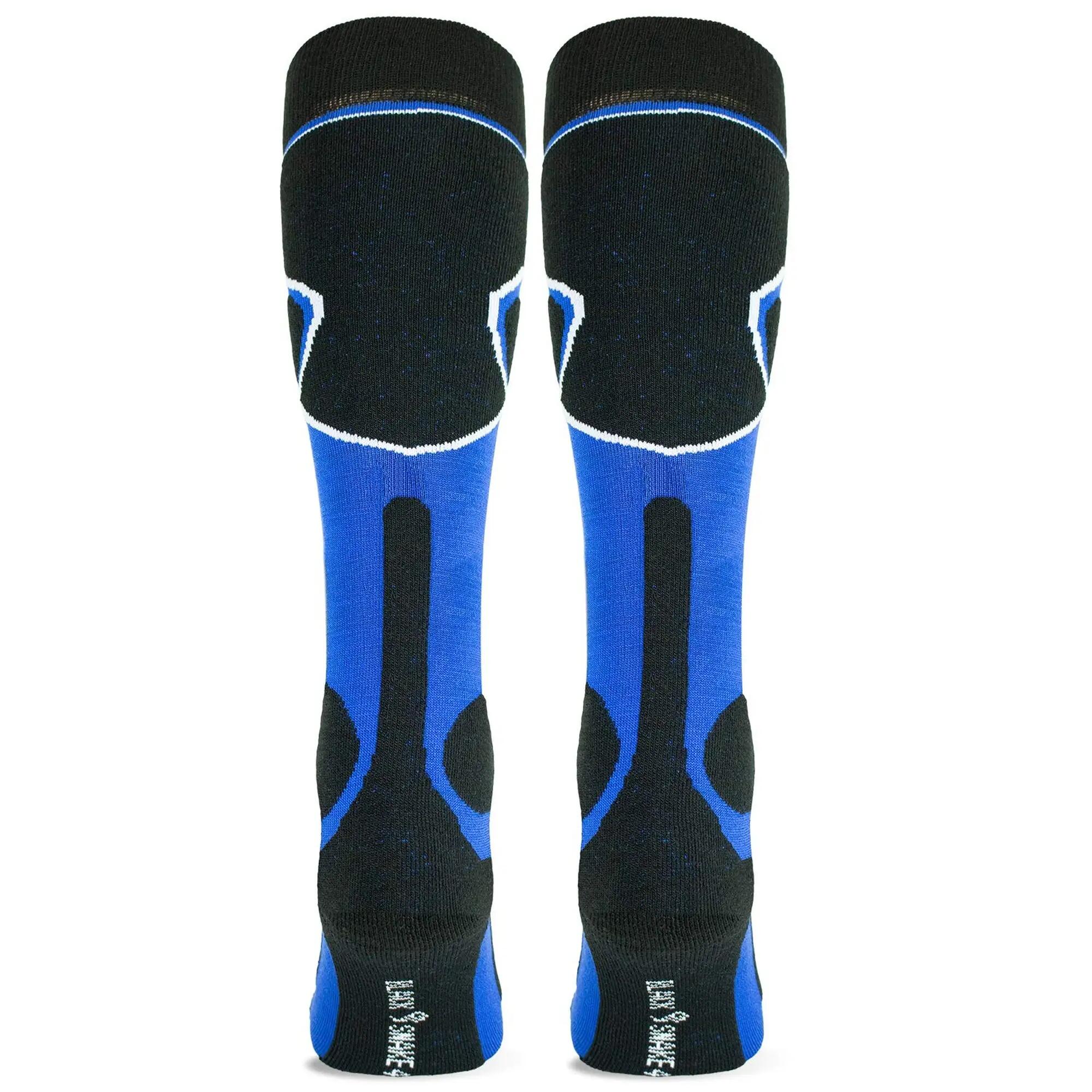 Damen Herren Skisocken Wintersocken Kniestrümpfe warm gepolstert Wollmix 1 Paar 2/9