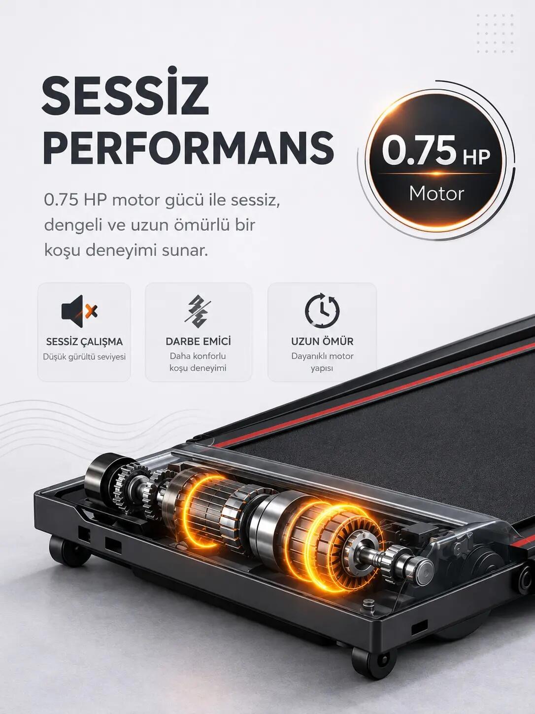 Premium Compact Katlanabilir Koşu Bandı 4/4