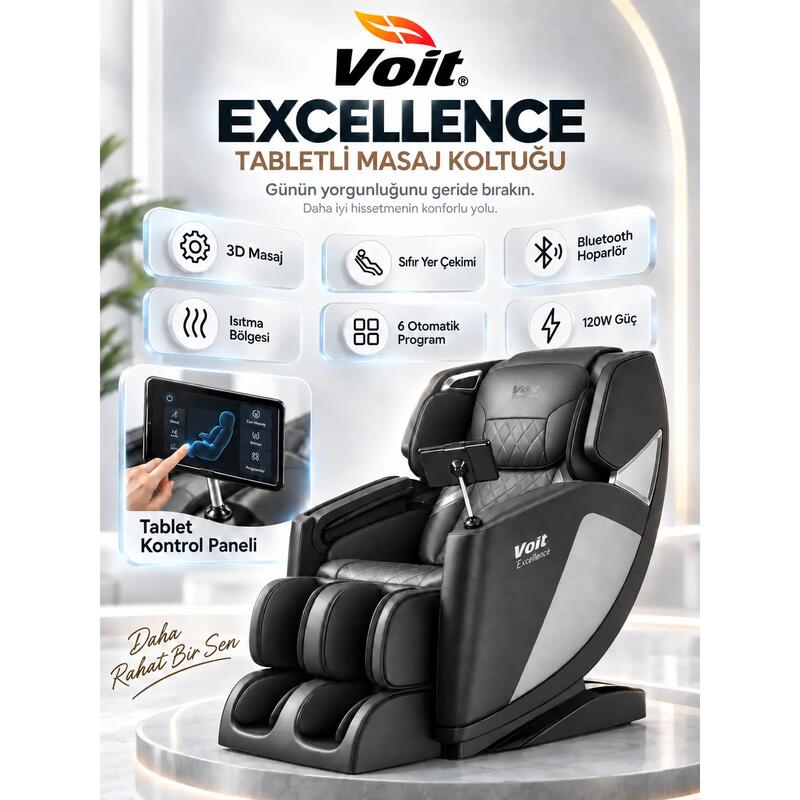 Voit Excellence Tabletli 3D Masaj Koltuğu