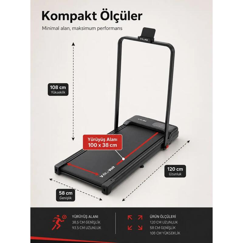 Premium Compact Katlanabilir Koşu Bandı