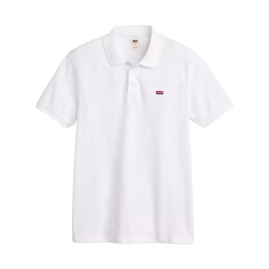 Polo Blanco Levis Housemark White Versátil, Elegante y Holgado