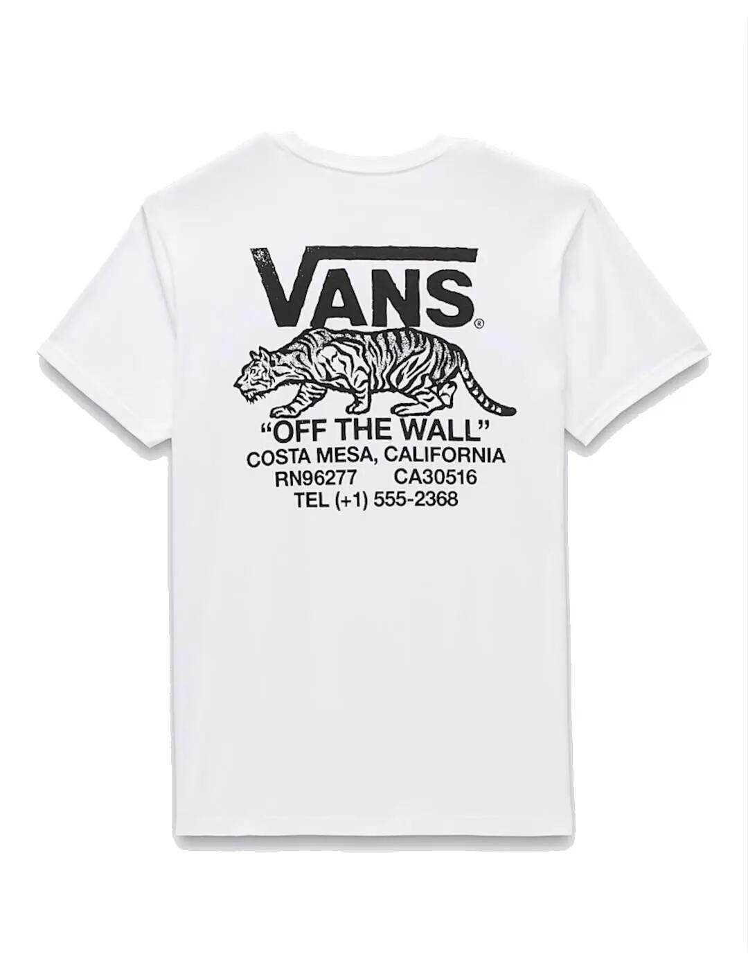 Camiseta para Homem Vans Sneaky Branco. 3/5