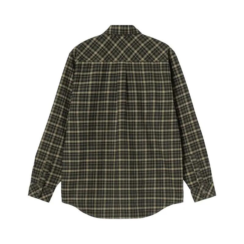 Camisa Verde de Cuadros Carhartt Widmark Shirt Widmark Check, Cypress de Corte 2/5