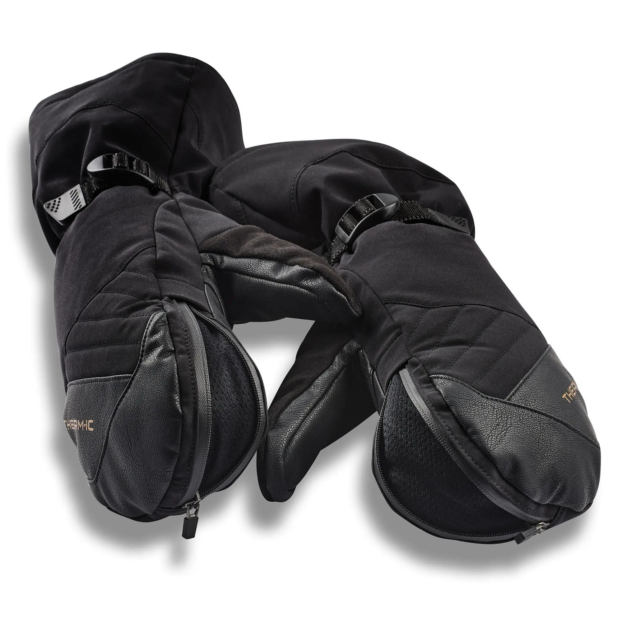 Manopla con un bolsillo impermeable con cremallera para el calentador - Snow One 2/4
