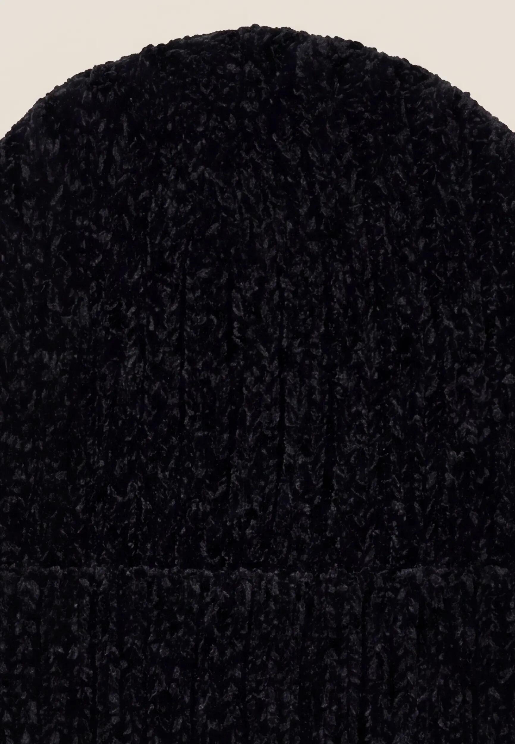 Gorro beanie acanalado de chenilla para mujer 5/5