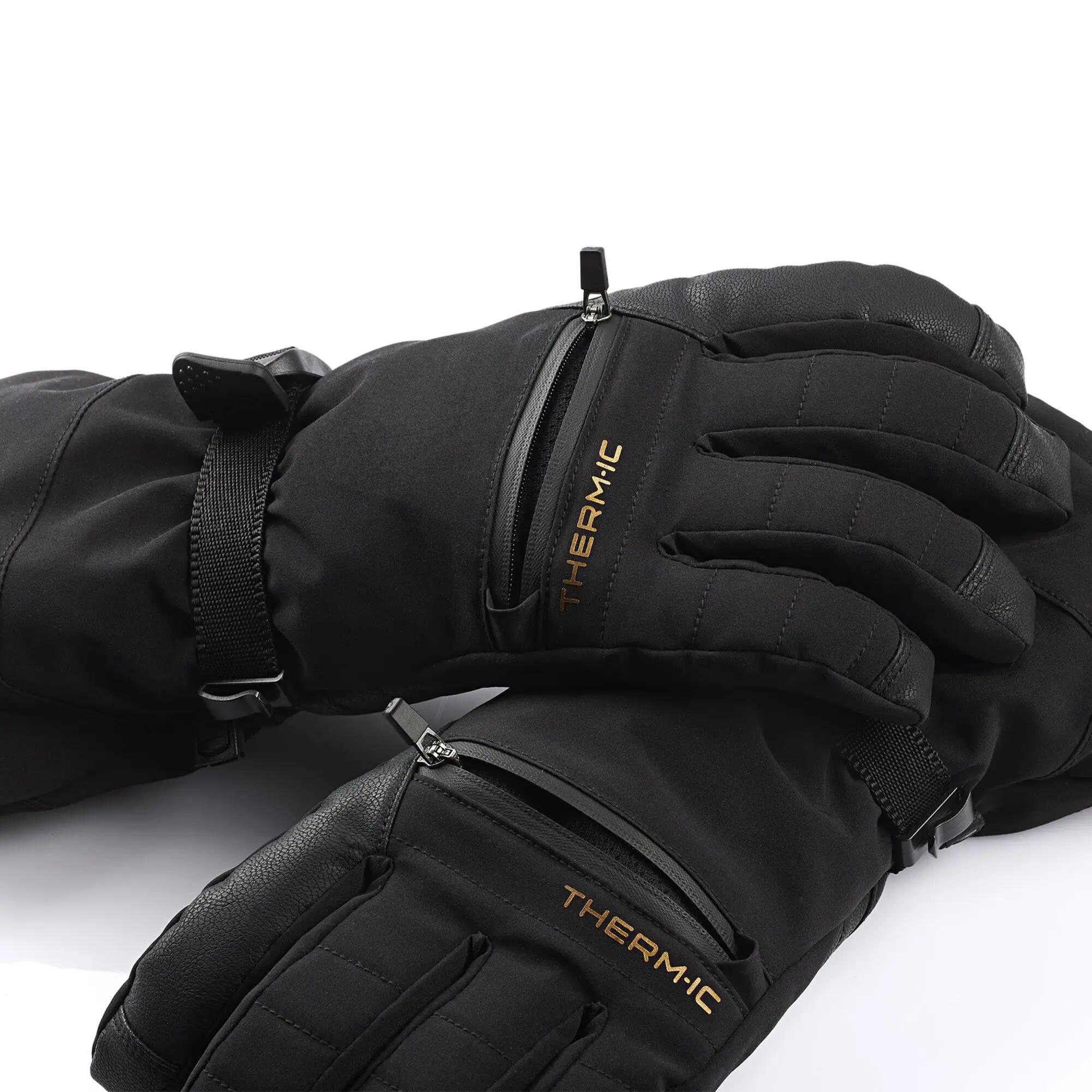 Guantes con un bolsillo impermeable con cremallera para el calentador - Snow One 2/4