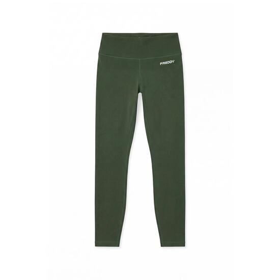 Legging 7/8 à taille haute en tissu effet peau de pêche