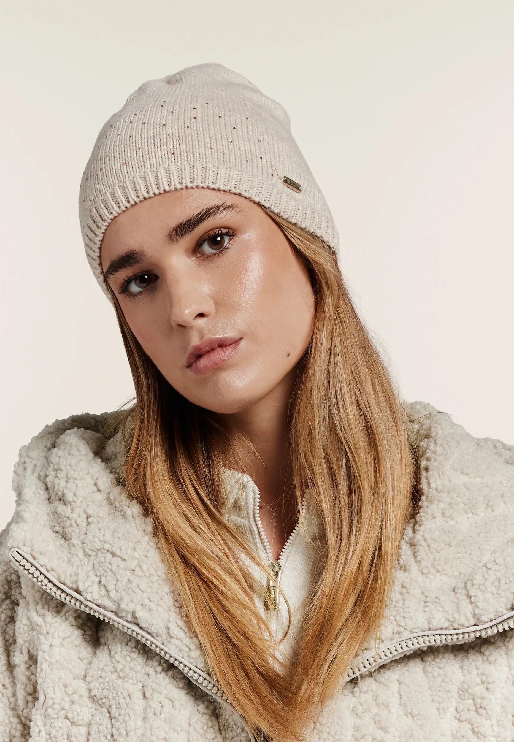 Gorro beanie acanalado de chenilla para mujer 2/5