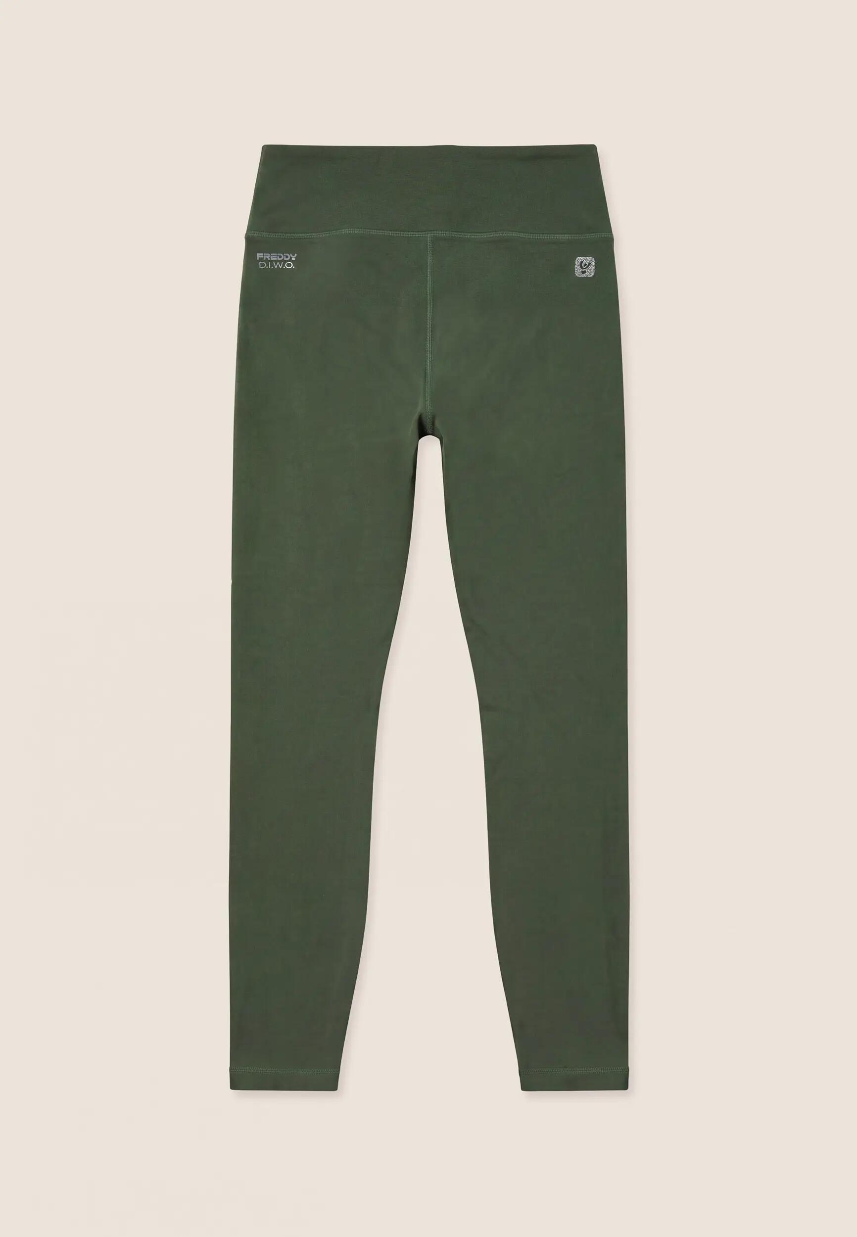 Legging 7/8 à taille haute en tissu effet peau de pêche 2/3