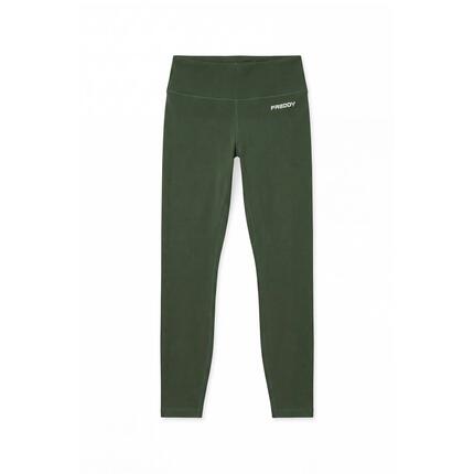 Legging 7/8 à taille haute en tissu effet peau de pêche
