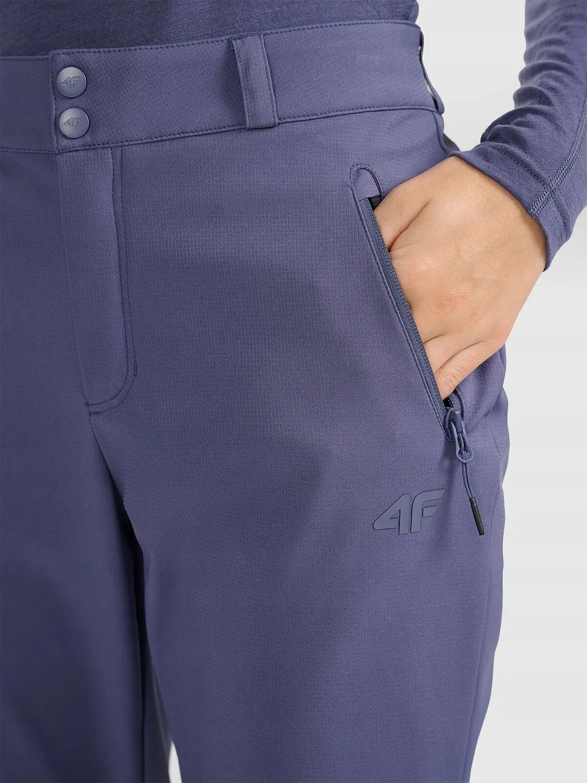 SPODNIE TREKKINGOWE DAMSKIE 4F SOFTSHELL Z MEMBRANĄ TFTRF0988 XL 4/11
