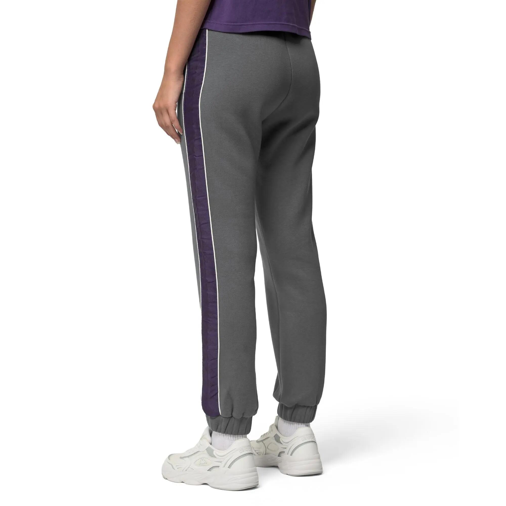 Pantaloni tuta da donna in cotone grigio da streetwear sportivo 5/6