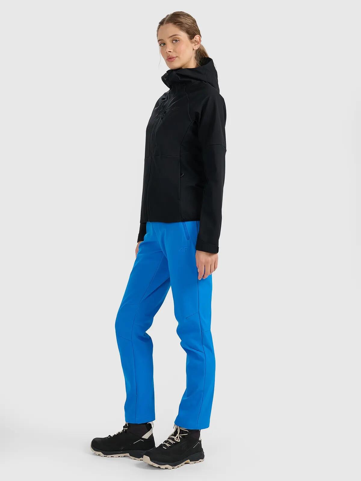 SPODNIE TREKKINGOWE DAMSKIE 4F SOFTSHELL Z MEMBRANĄ TFTRF0988 L 3/11