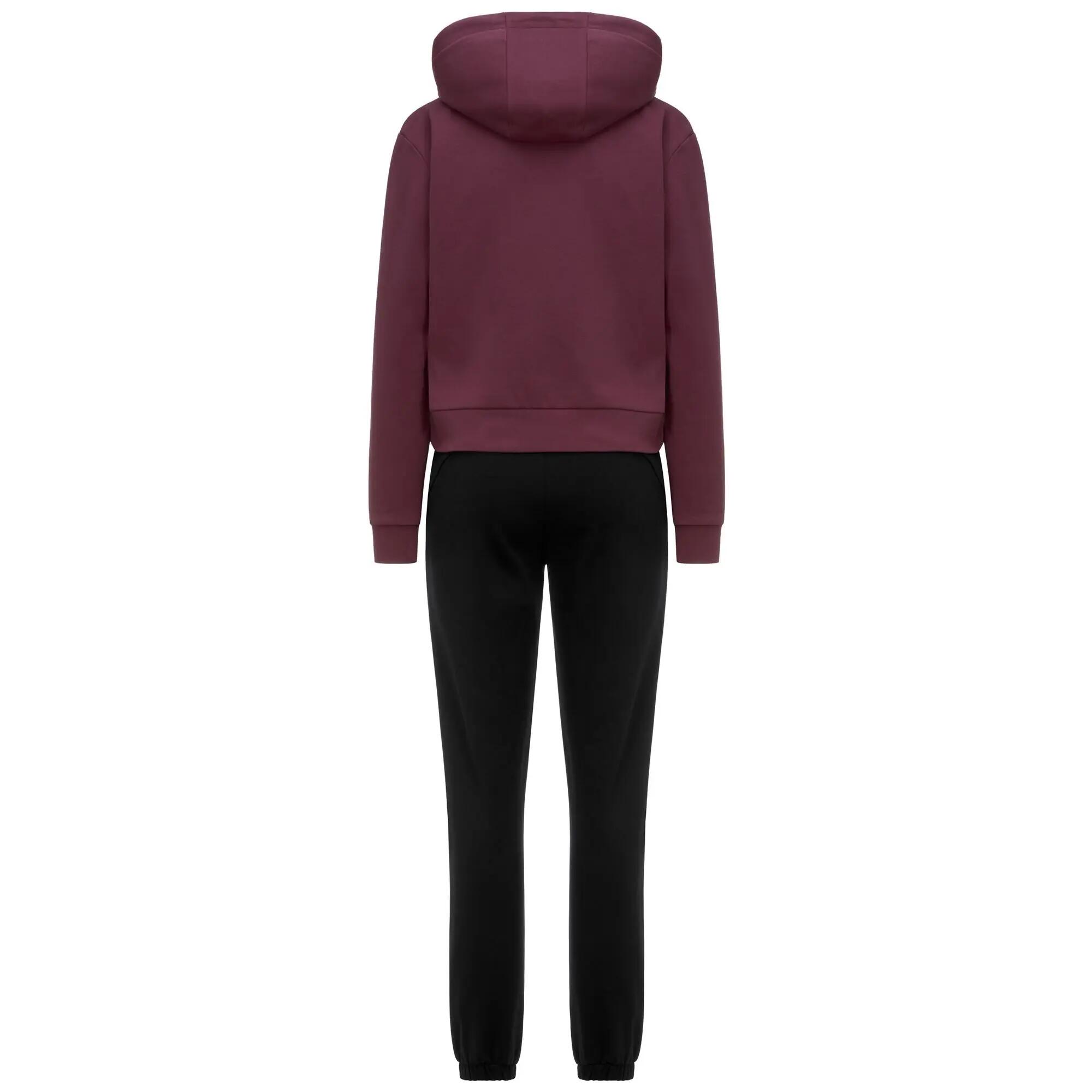 Tuta da donna in cotone nero da sportivo 3/3