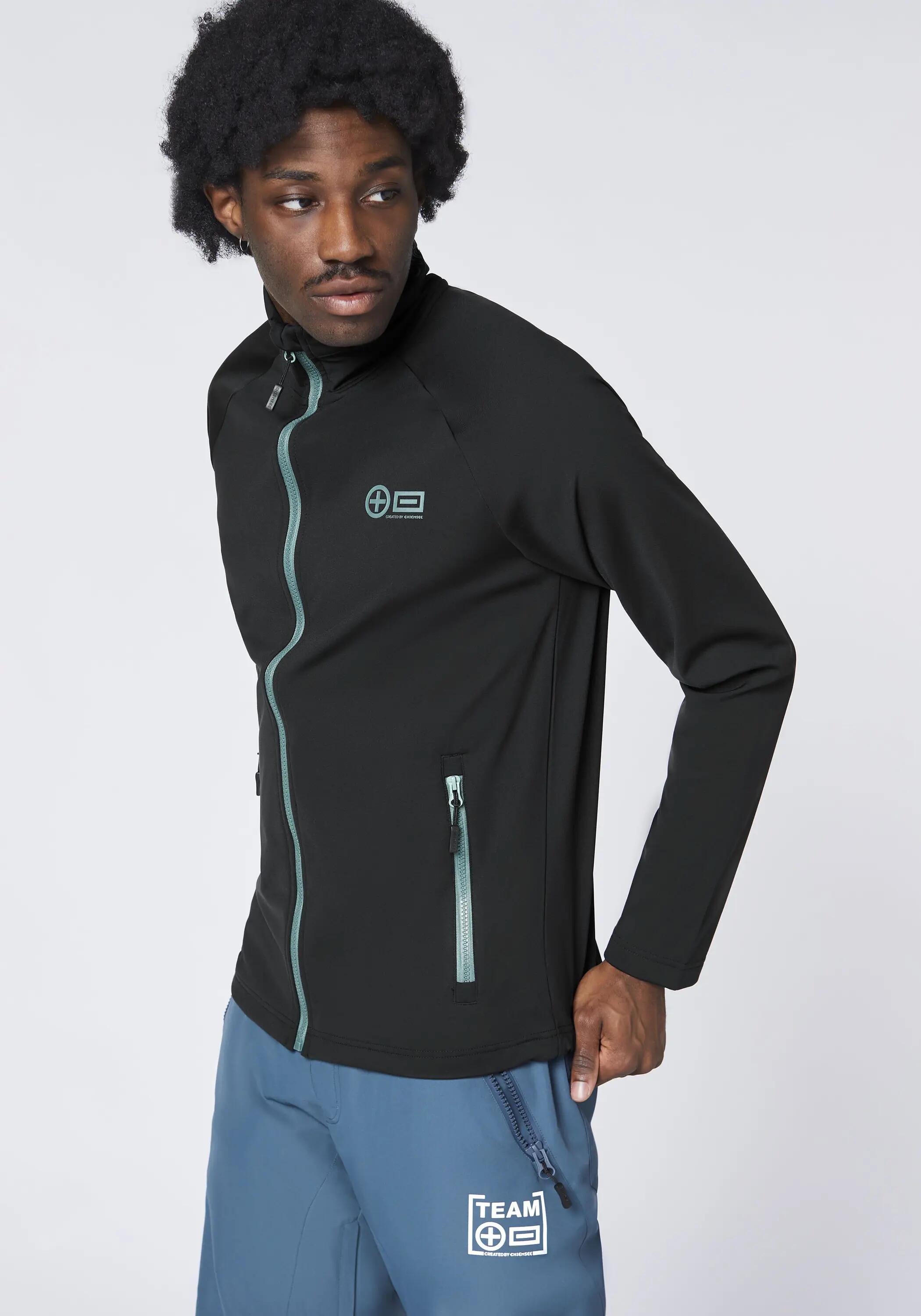 Fleecejacke mit Kontrastdetails 6/7