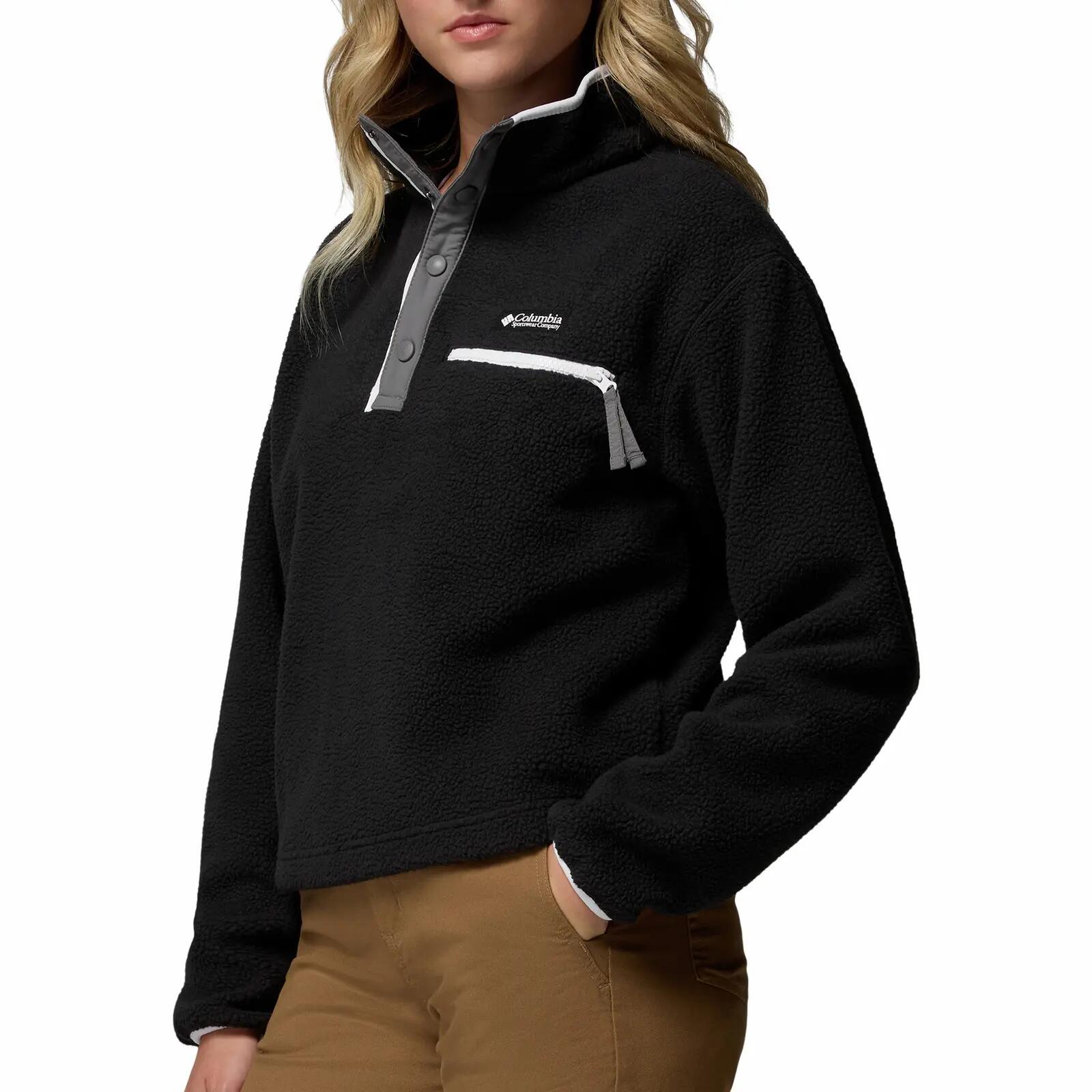 Cropped Fleecepullover wärmend Damen - Helvetia™ II Half Snap 3/6