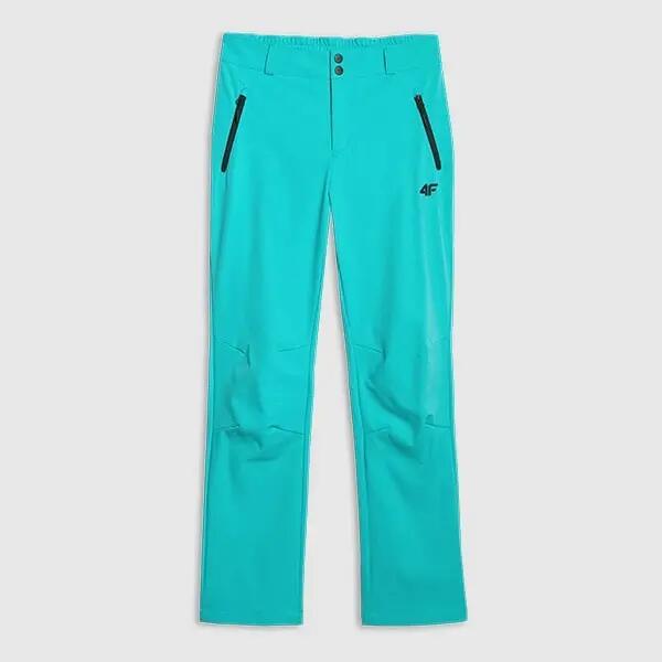 SPODNIE TREKKINGOWE DAMSKIE 4F SOFTSHELL Z MEMBRANĄ TFTRF0988 XS 10/11