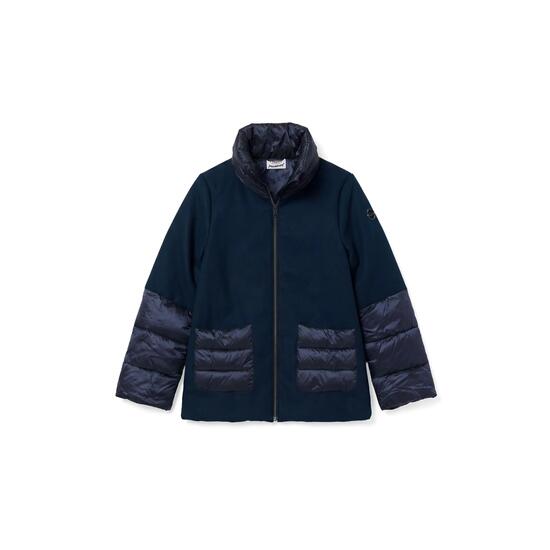 Giacca Imbottita Donna in Flanella e Tessuto Shimmering