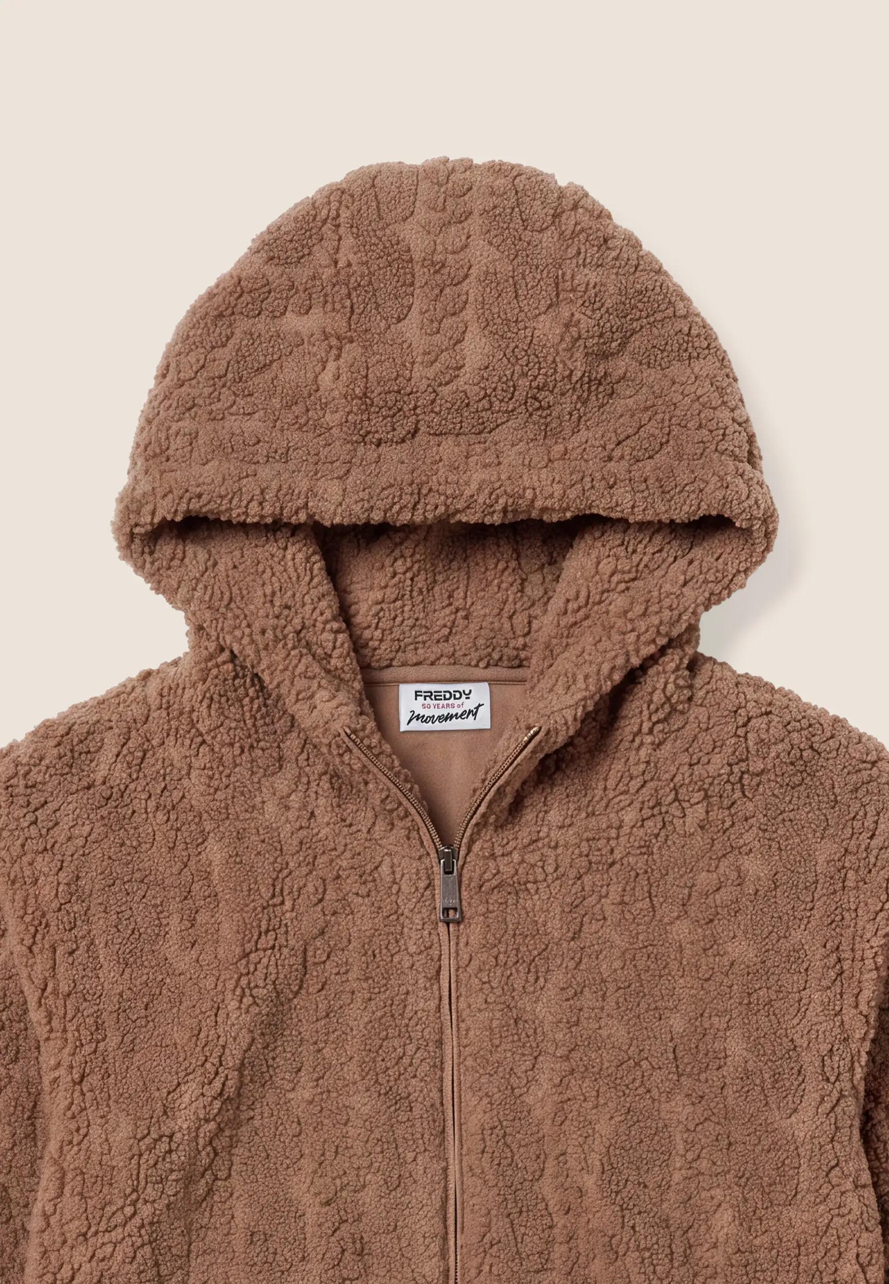Veste à capuche en tissu Sherpa torsadée 6/6
