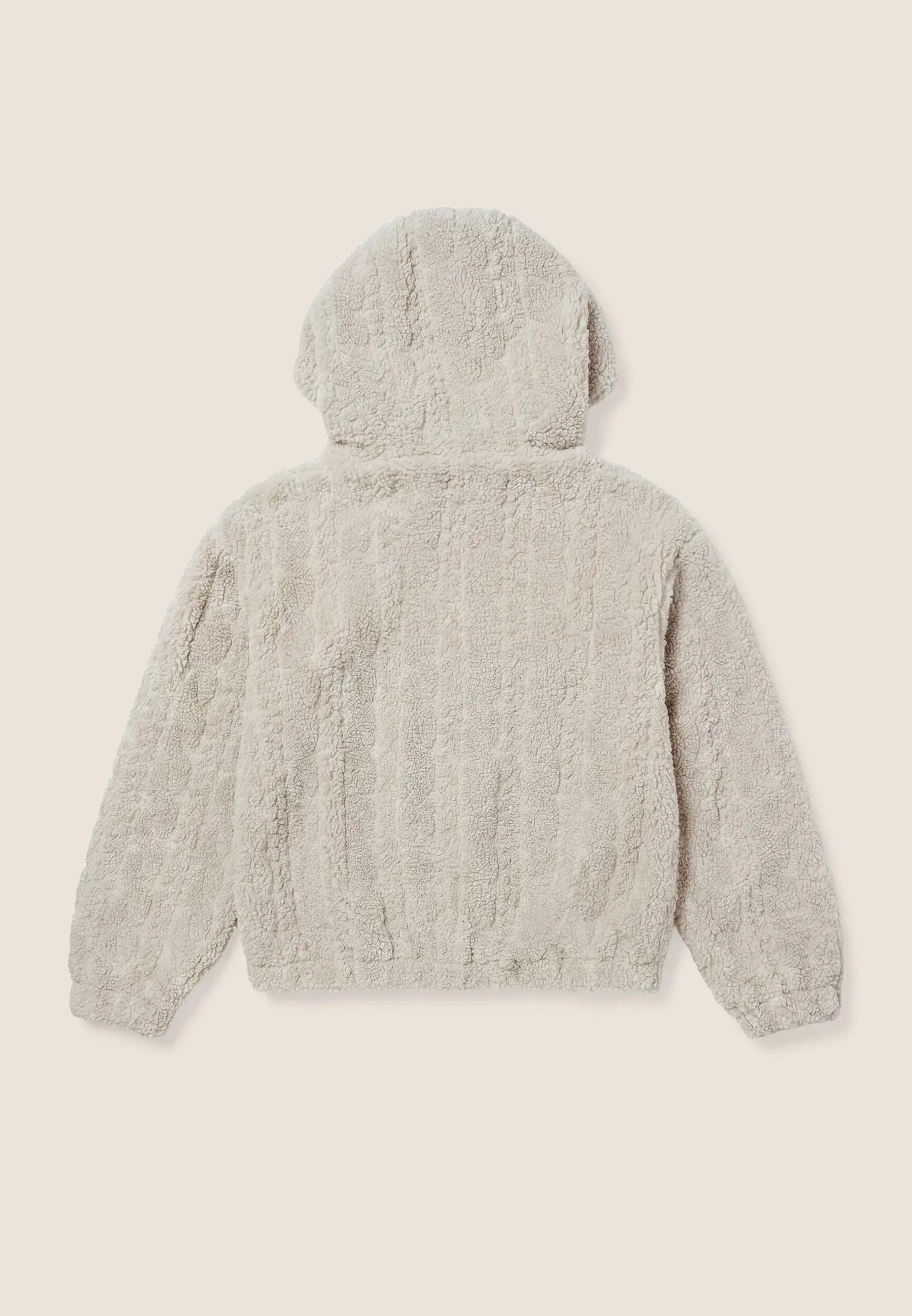 Veste à capuche en tissu Sherpa torsadée 5/6