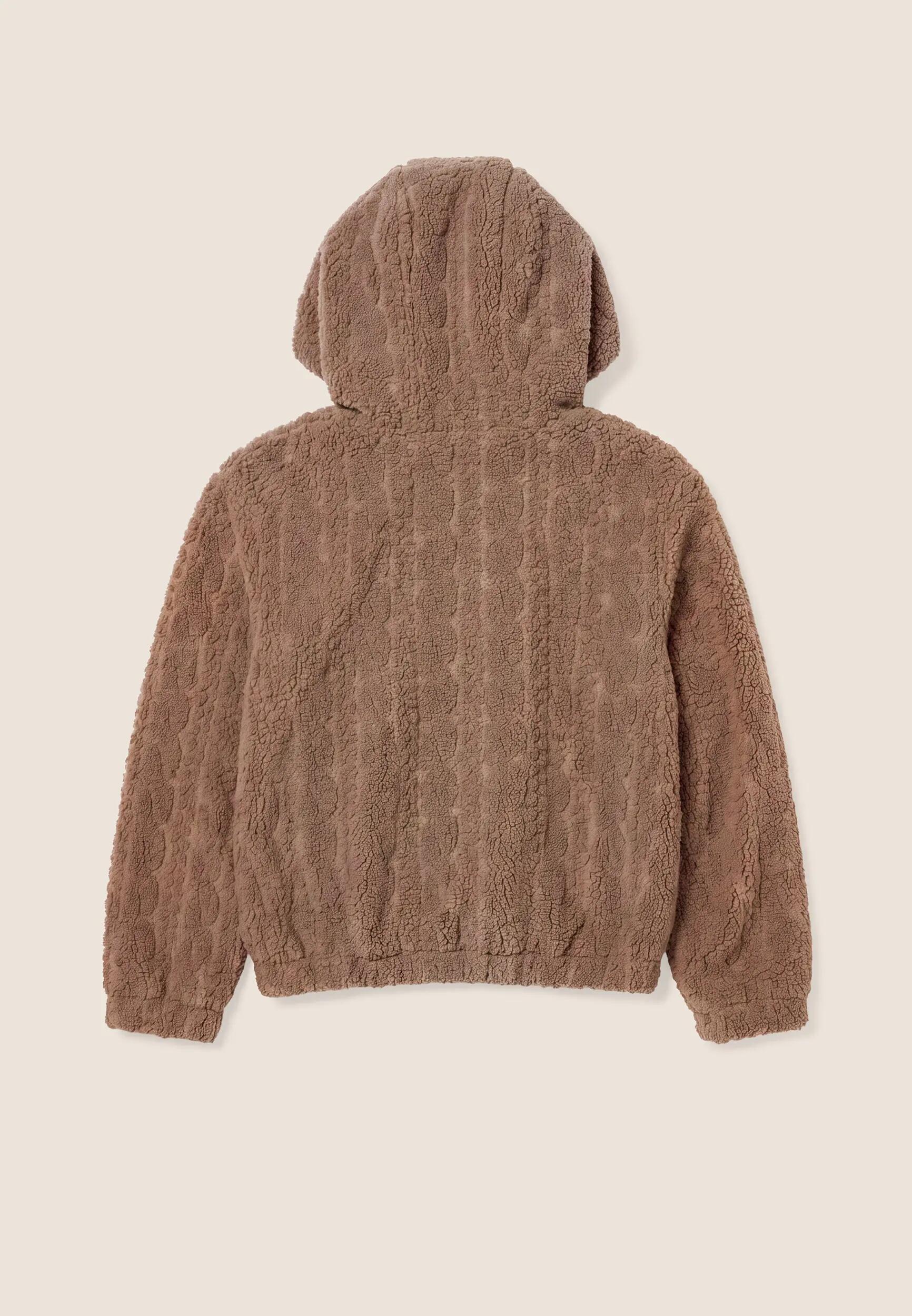 Veste à capuche en tissu Sherpa torsadée 5/6