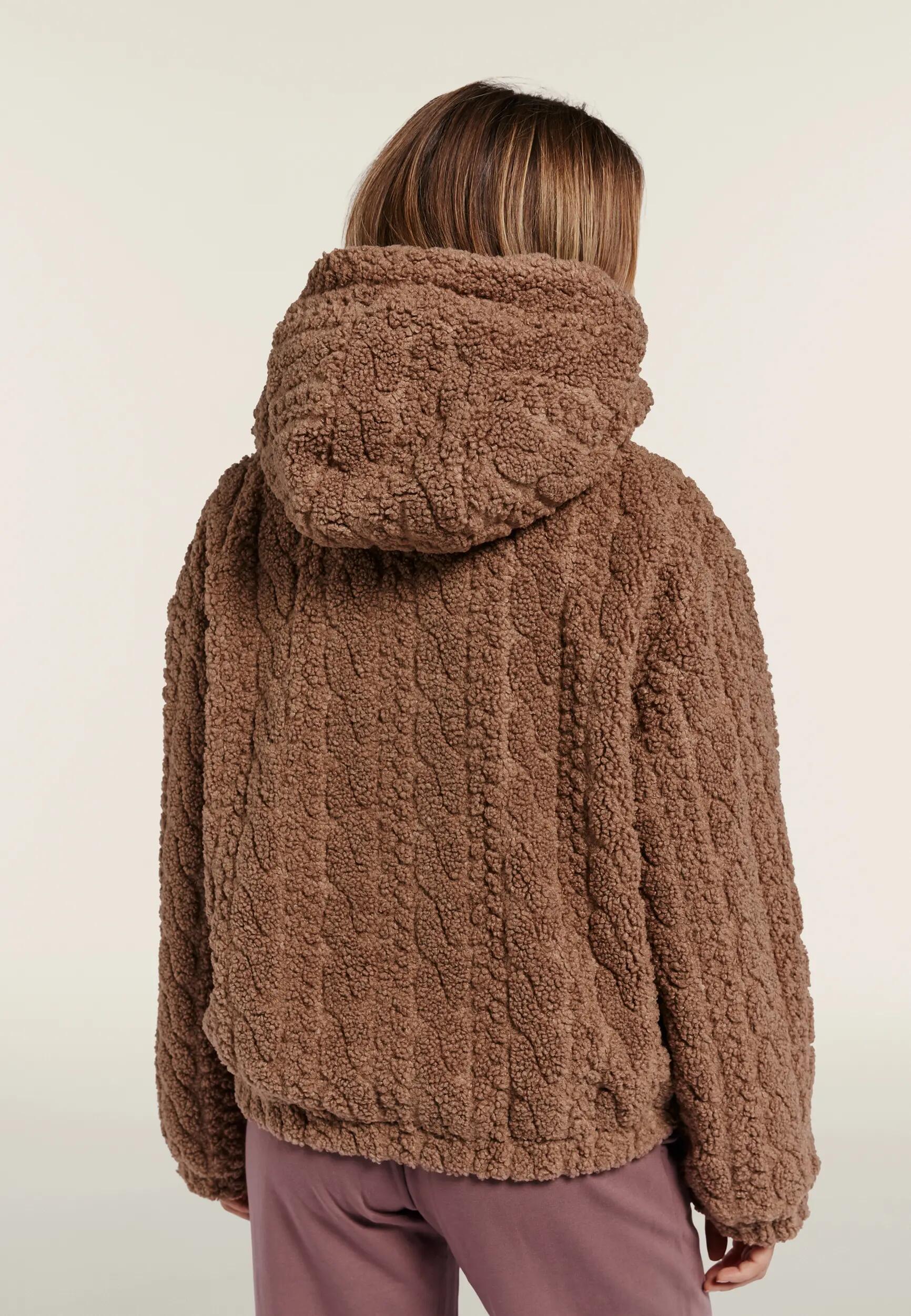 Veste à capuche en tissu Sherpa torsadée 3/6