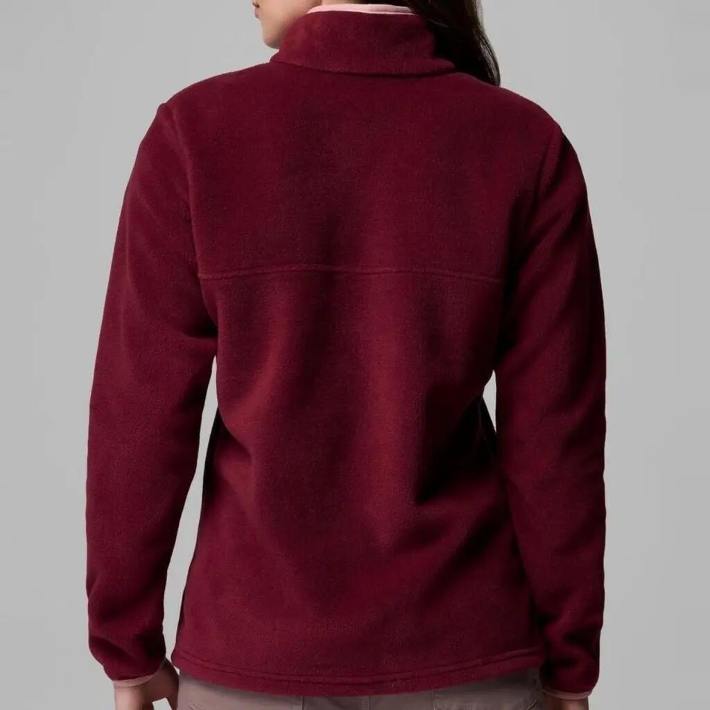 Bluza Columbia Benton Springs 1/2 Snap P Bordowa 2/5