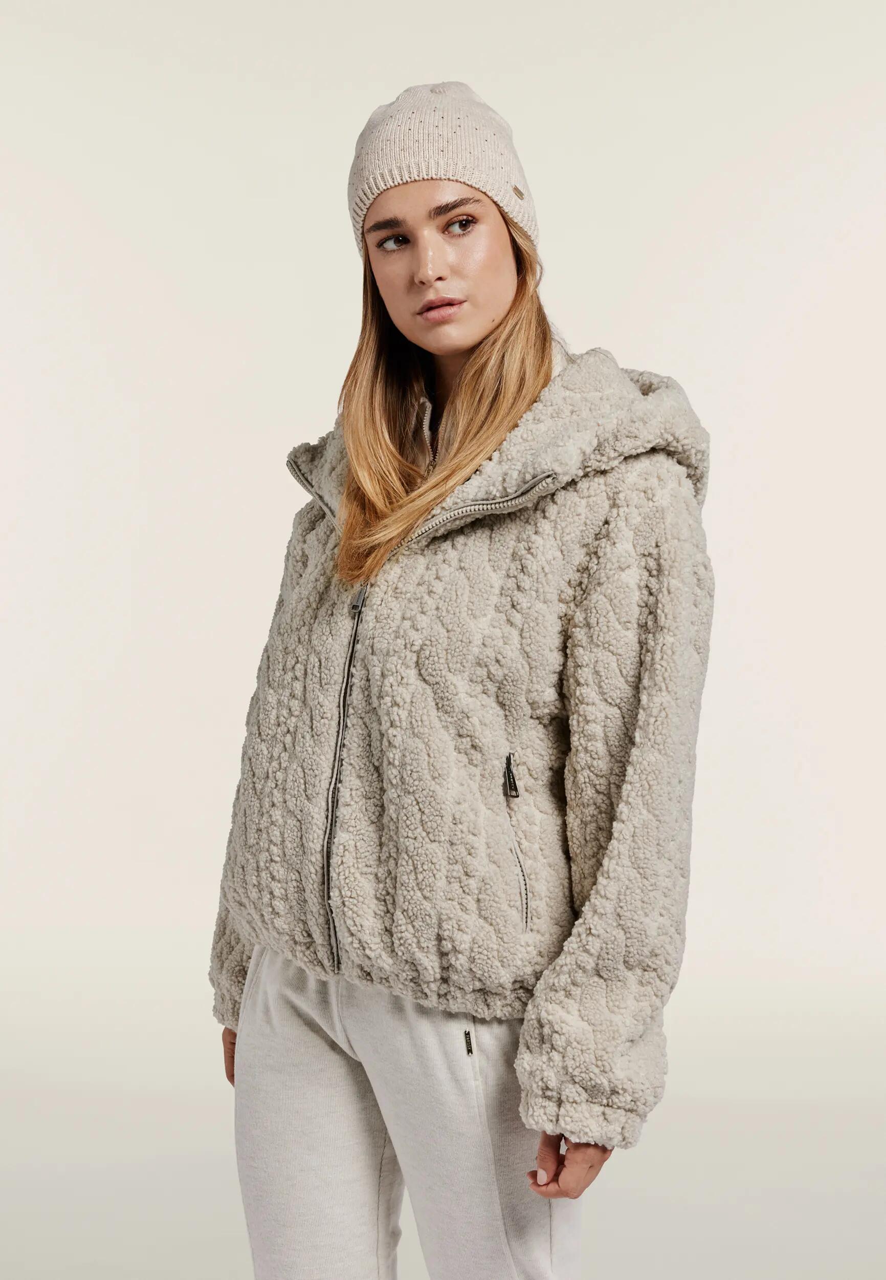 Veste à capuche en tissu Sherpa torsadée 2/6
