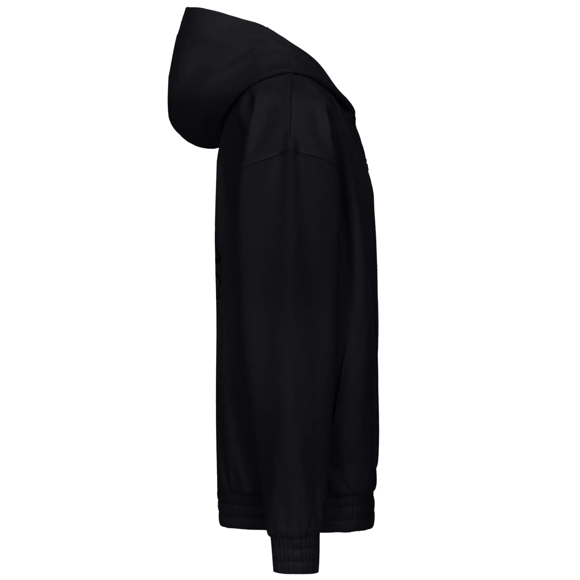 Sweat-shirt à capuche zippé pour homme noir pour sportif 2/3