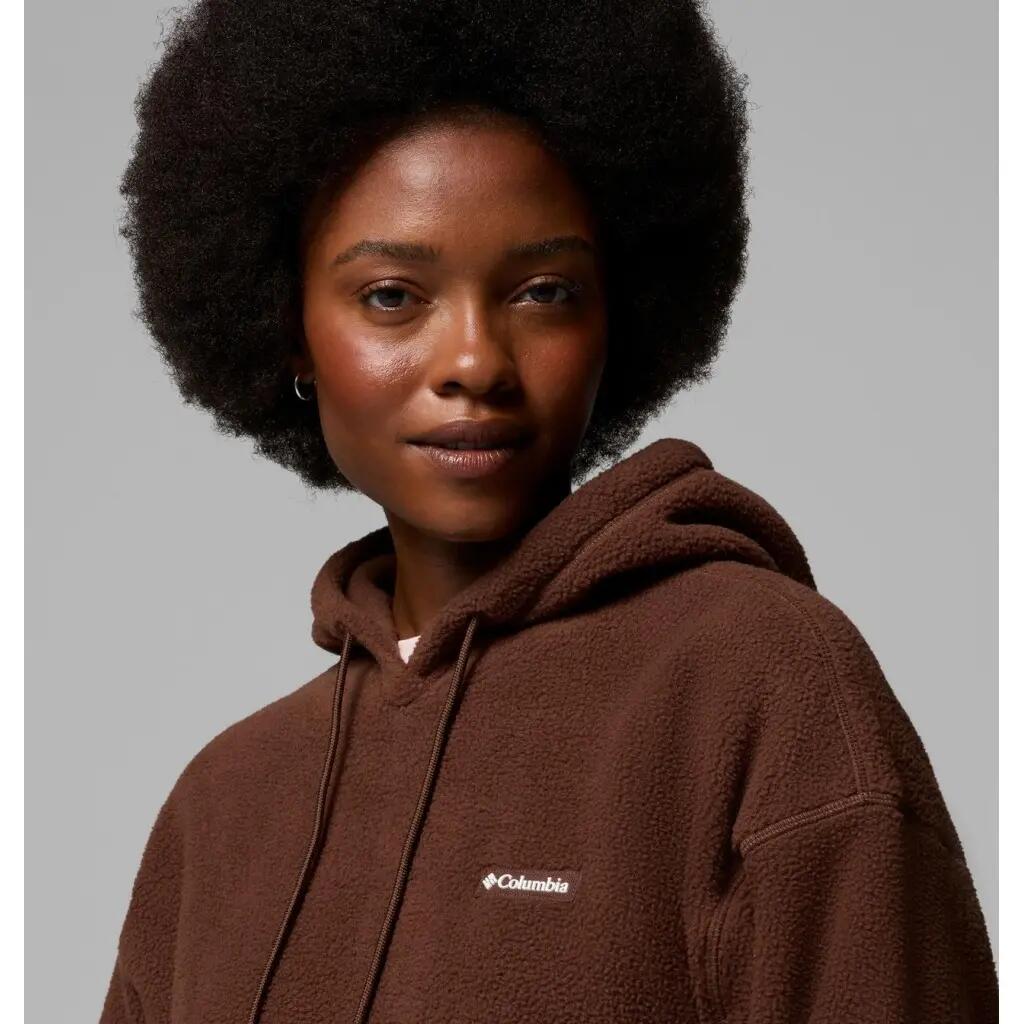 Sweat-shirt Columbia Modèle Timber Meadow  Mtr Fleece Hoodie Couleur Marron 3/5
