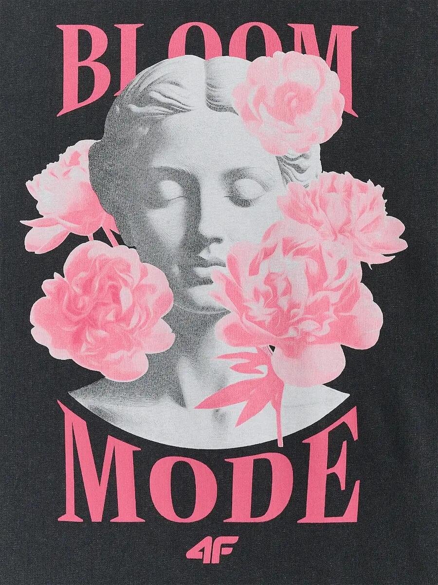 T-shirt loosez nadrukiem damski 4F 4FRSS26TTSHF3699 7/7