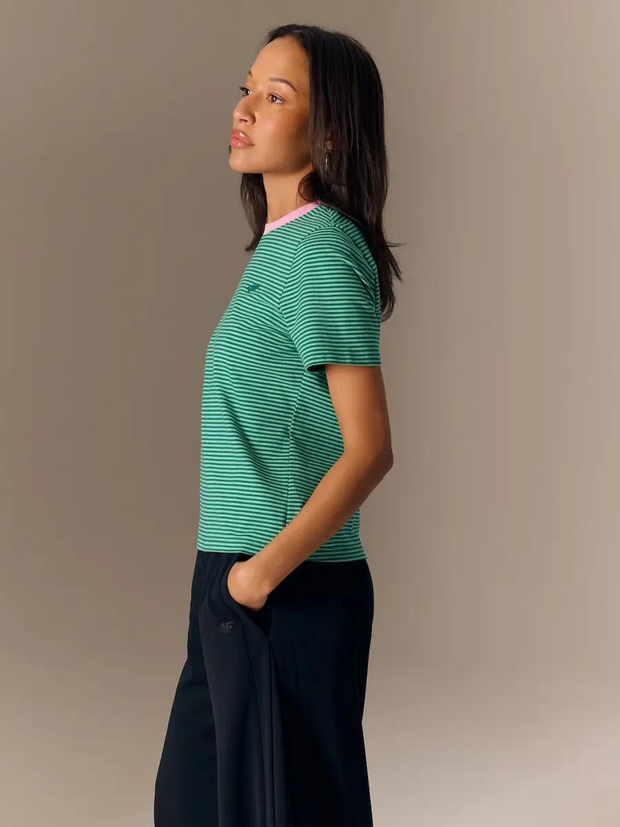 T-shirt regular damski 4F 4FRSS26TTSHF3702 4/7