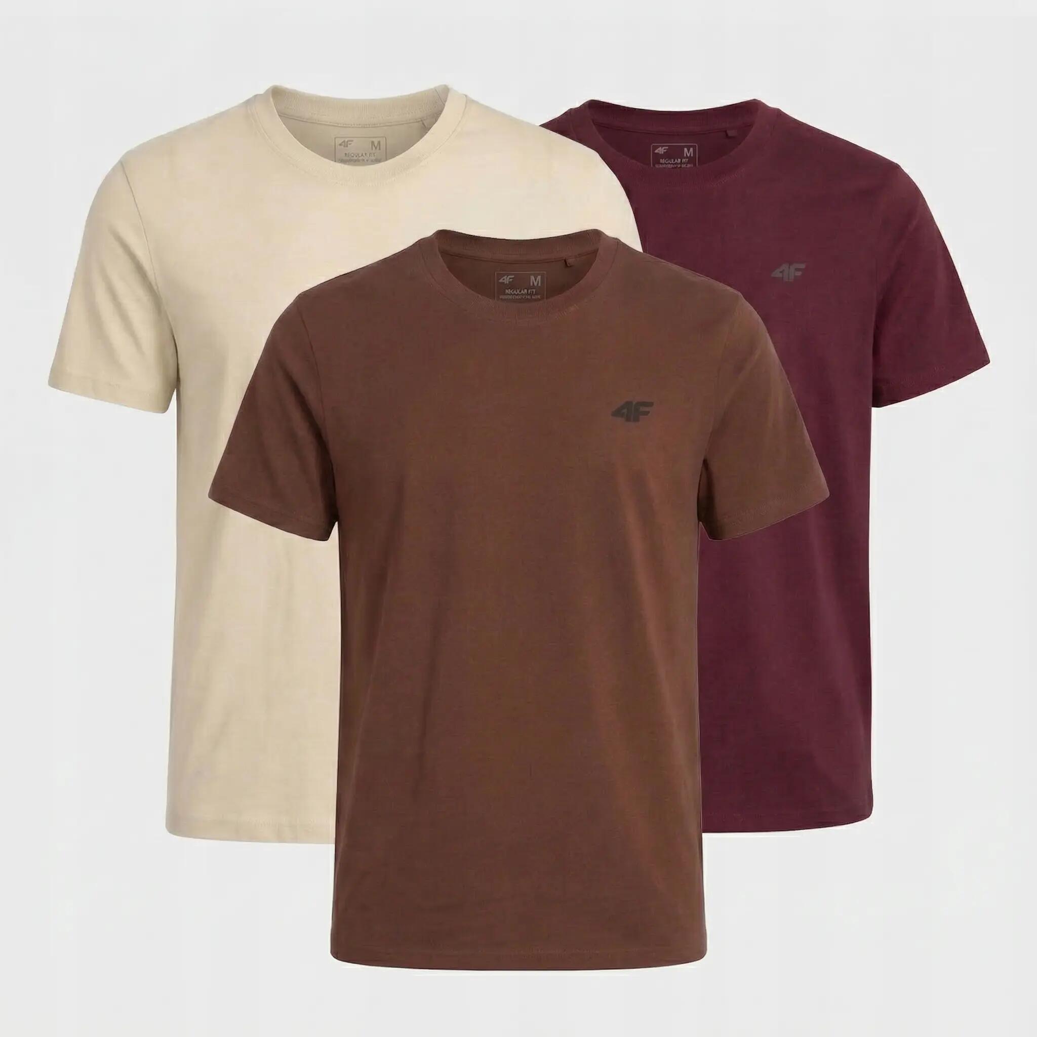 KOSZULKA MĘSKA LIMITOWANA 4F T-SHIRT KOMPLET ZESTAW 3 SZTUKI L M3948 SS26 2/9